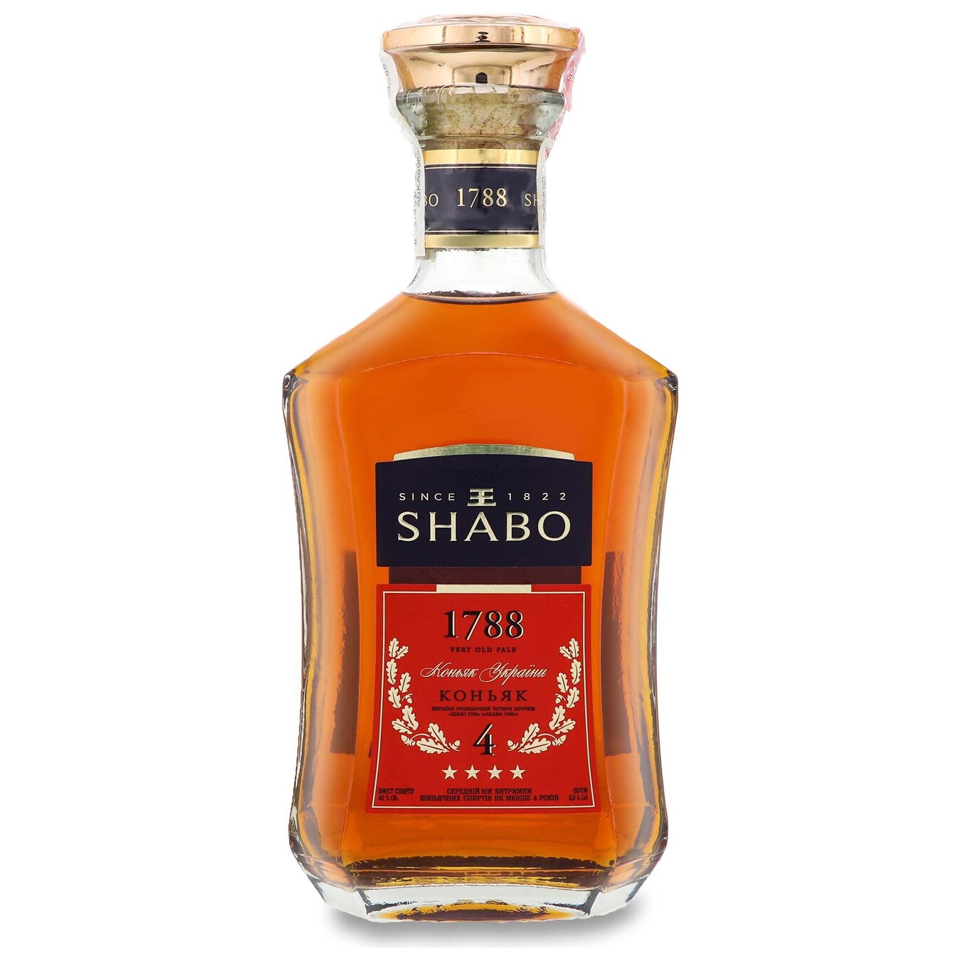 Shabo Cognac 1788 4* 40% 0.5l