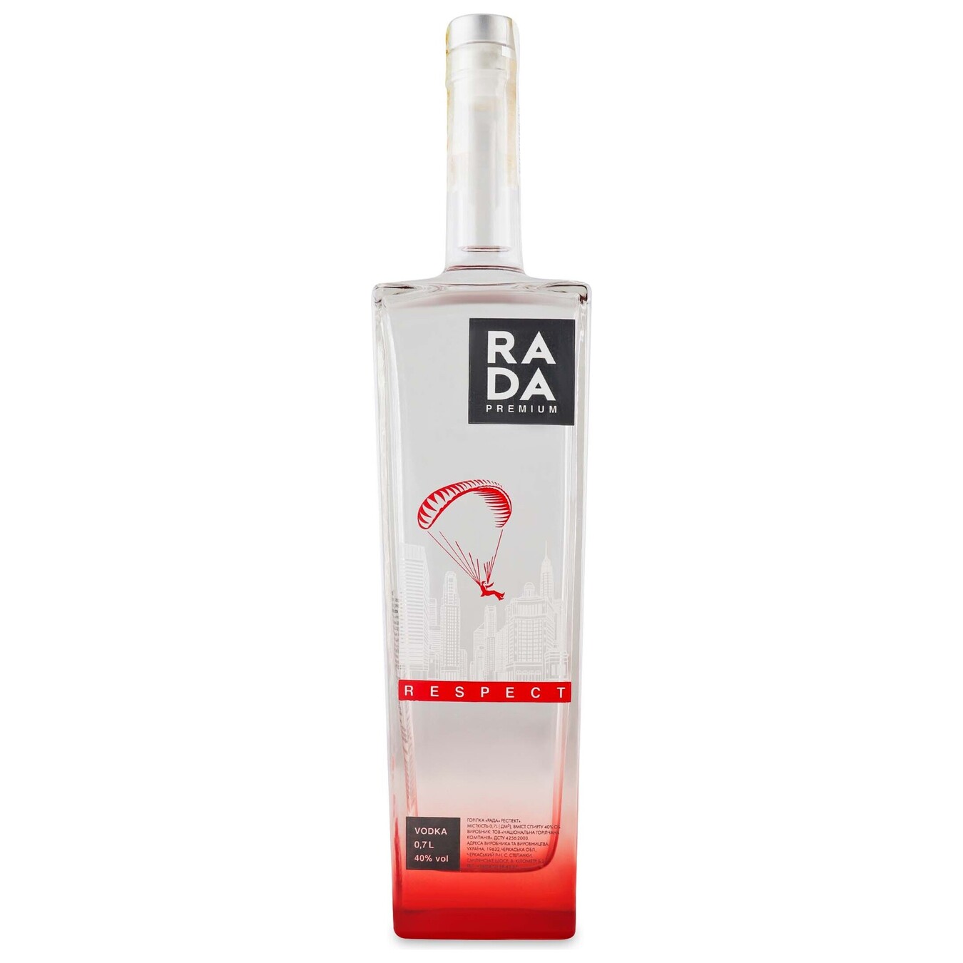 Vodka Rada Respect 40% 0.7 l