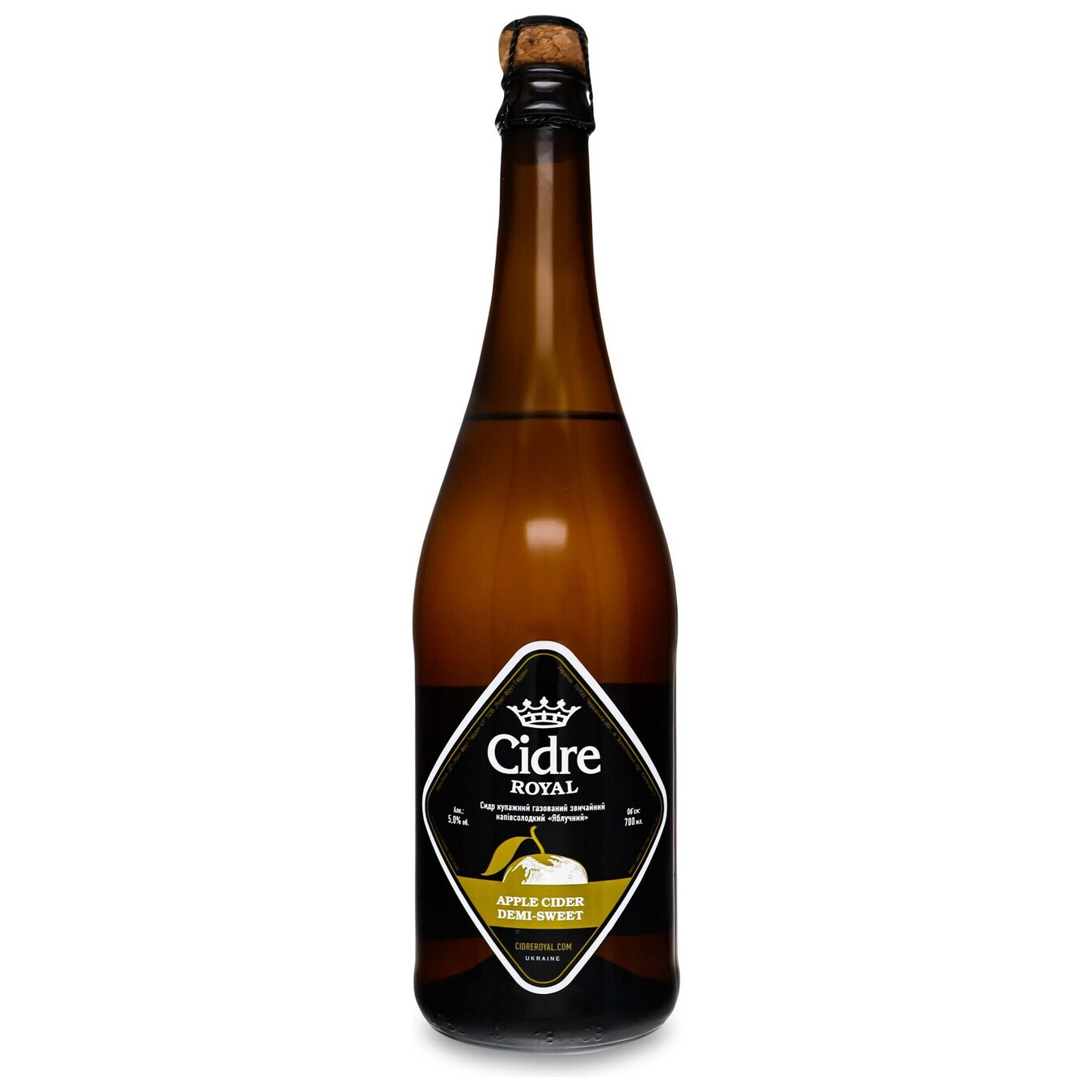 Сидр Cidre Royal Яблучний напівсолодкий 5% 0.7л