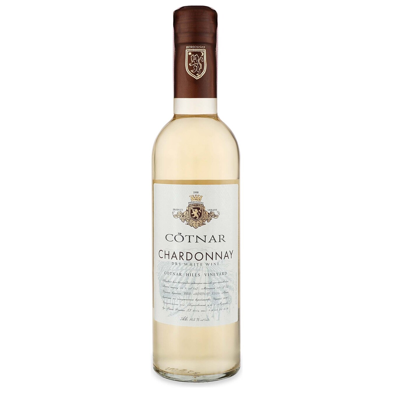 Sotnar Mini Chardonnay white dry wine 13% 0.375 l