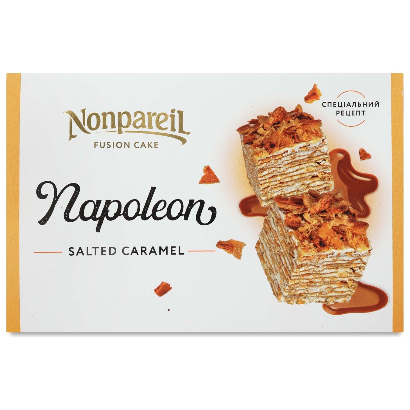 Торт NONPAREIL Наполеон з солоною карамеллю 450г