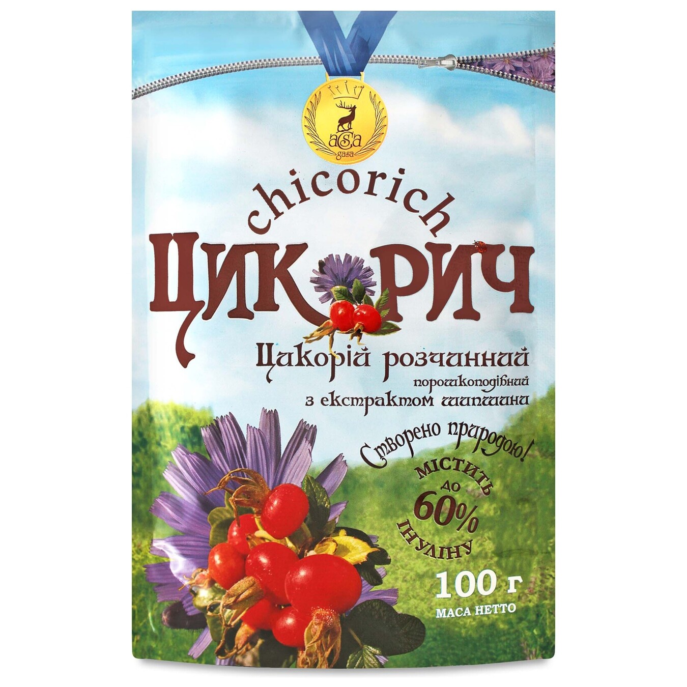 Chicory soluble Powdered chicory with rose hip 100g