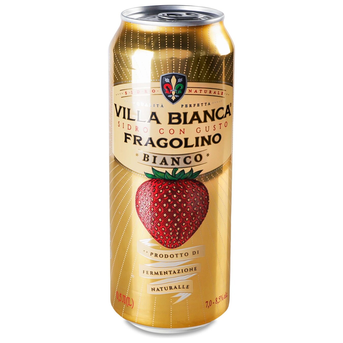 Сидр Villa Bianca Fragolino Bianco 7-8,5% 0,5л
