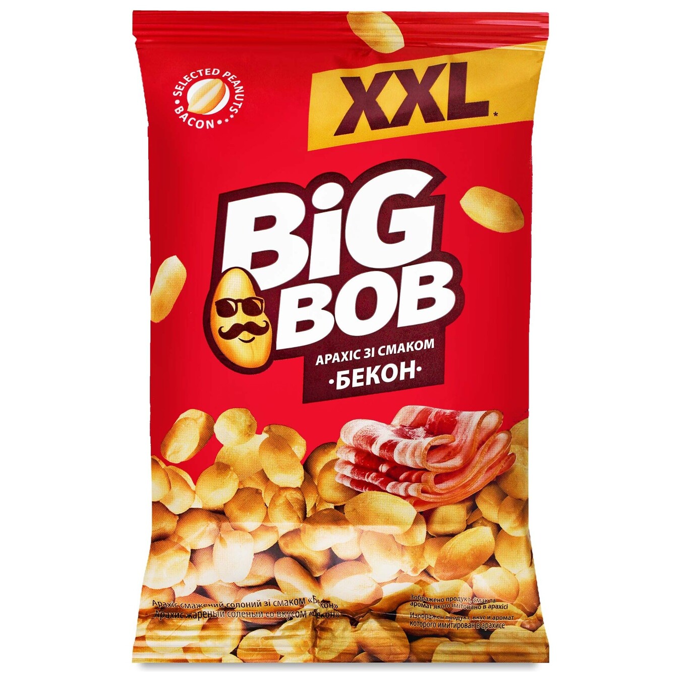 Арахіс Big Bob смажений зі смаком бекон 170г