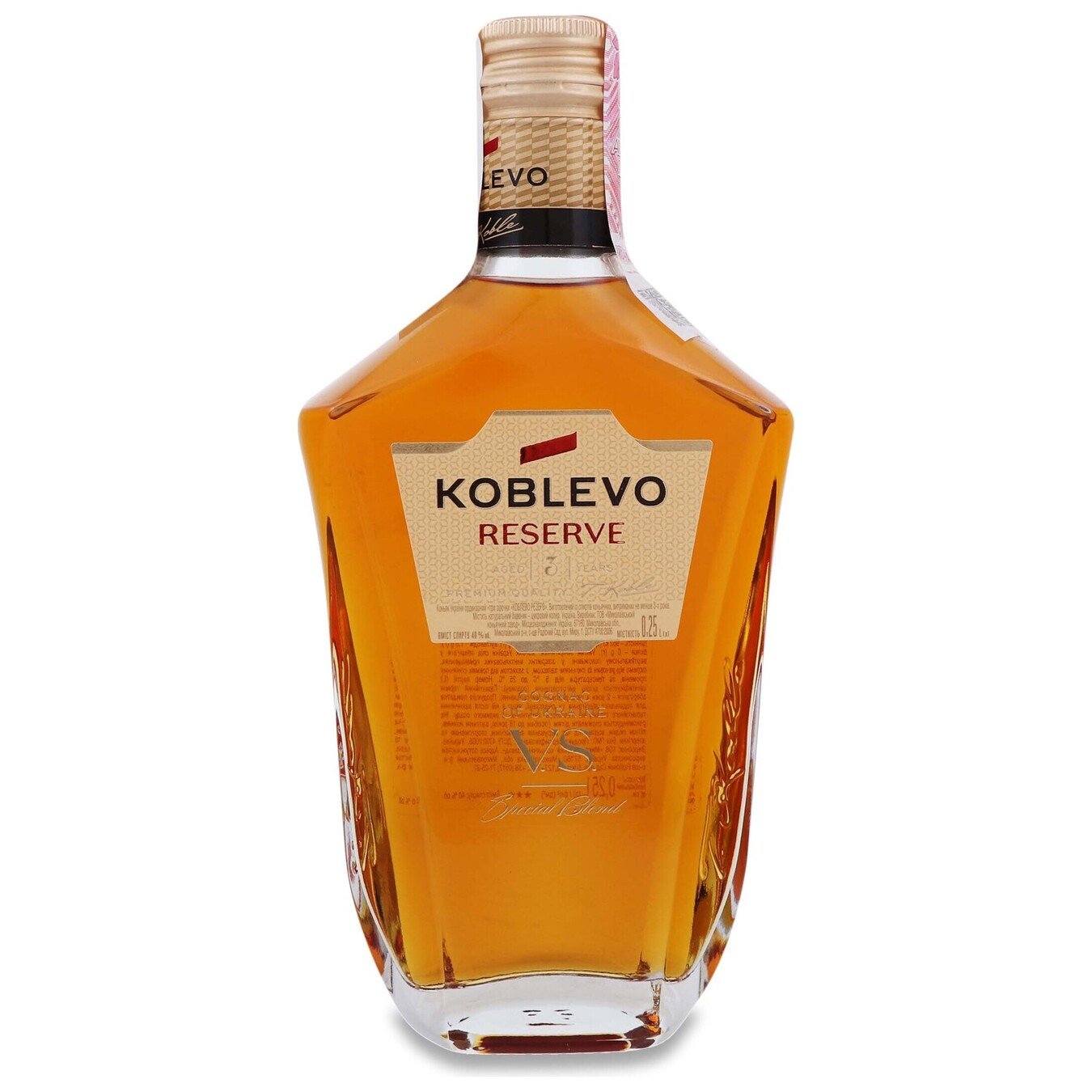 Koblevo Cognac VS 3* ordinary 0,4 0.25l