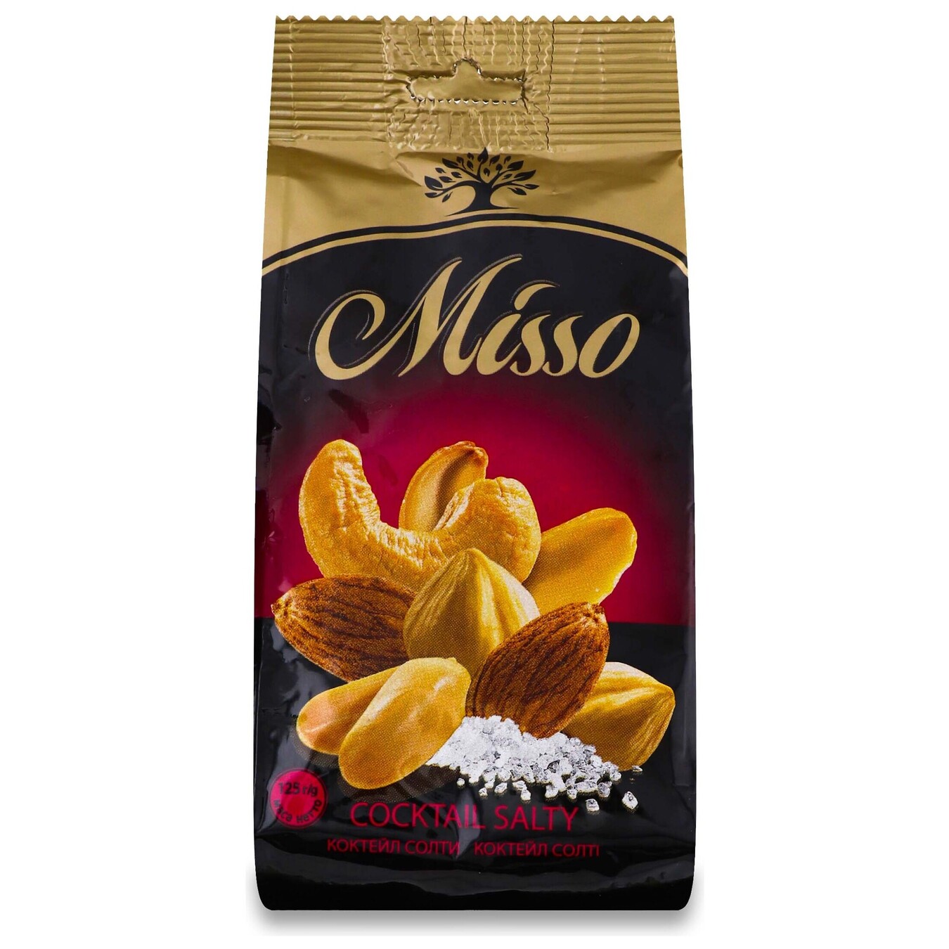 Асорті солоних горіхів Misso коктейл солті 125г