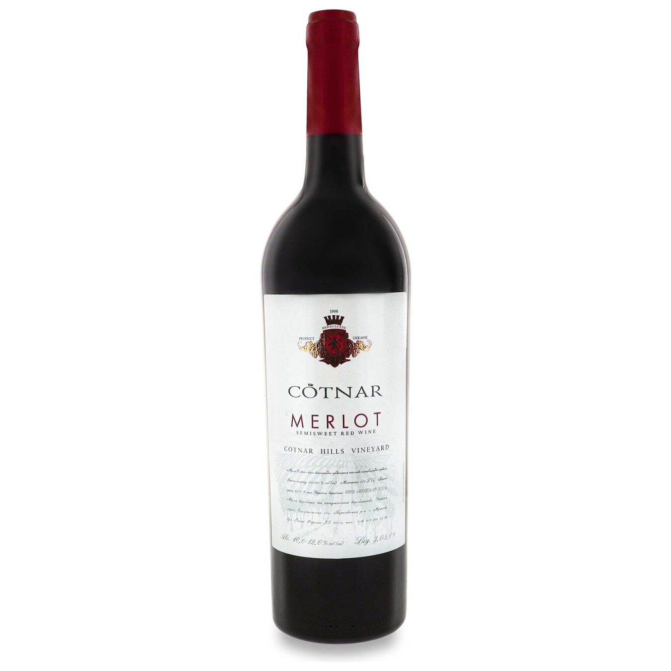 Вино Cotnar Merlot червоне напівсолодке 0,75л