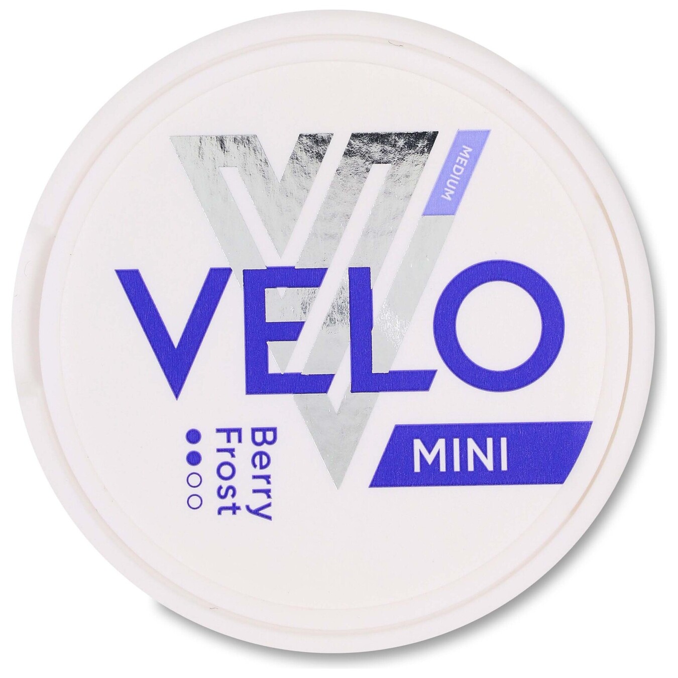 Velo Nicotine-containing pouches Berry Frost Medium Mini tobacco-free 20*0.5g/pack