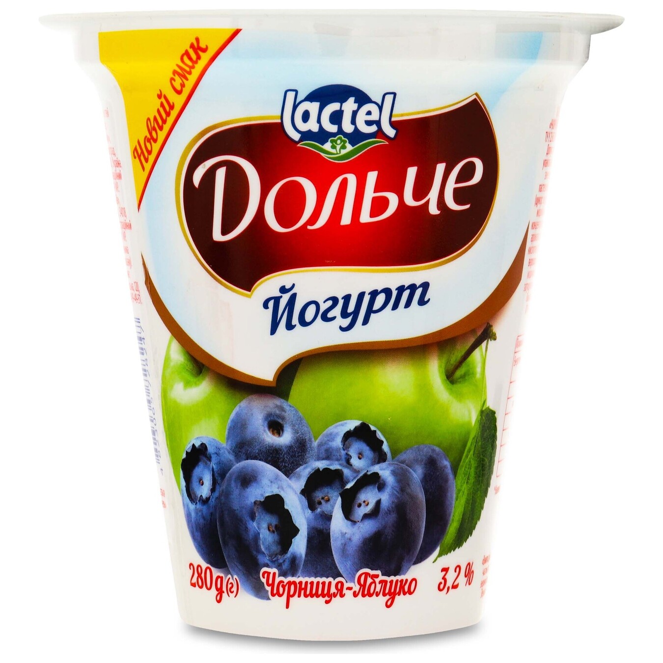 Dolce yogurt with blueberry-apple filler 3.2% 280g