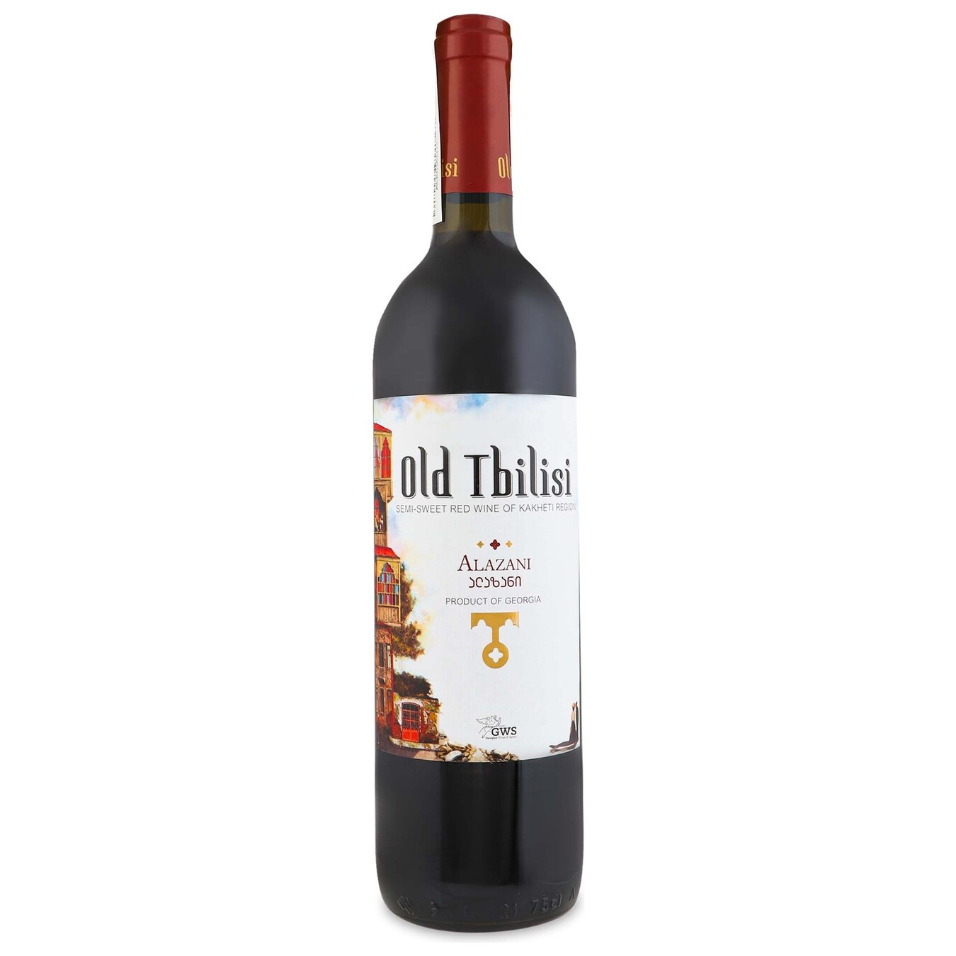 Вино GWS Старий Тбілісі Алазані червоне напівсолодке 12% 0,75л