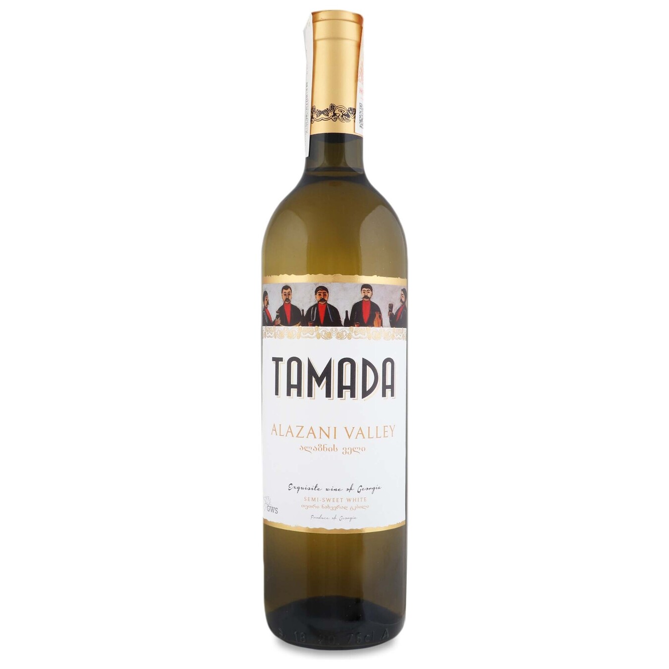 Вино GWS Tamada Алазанська долина біле напівсолодке 12% 0,75л