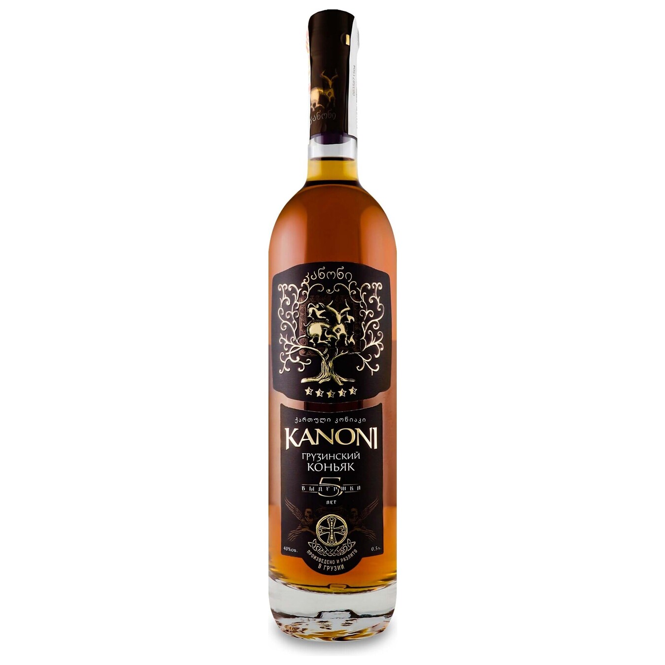 Kanoni Georgian cognac 5 years 0,4 0.5 l