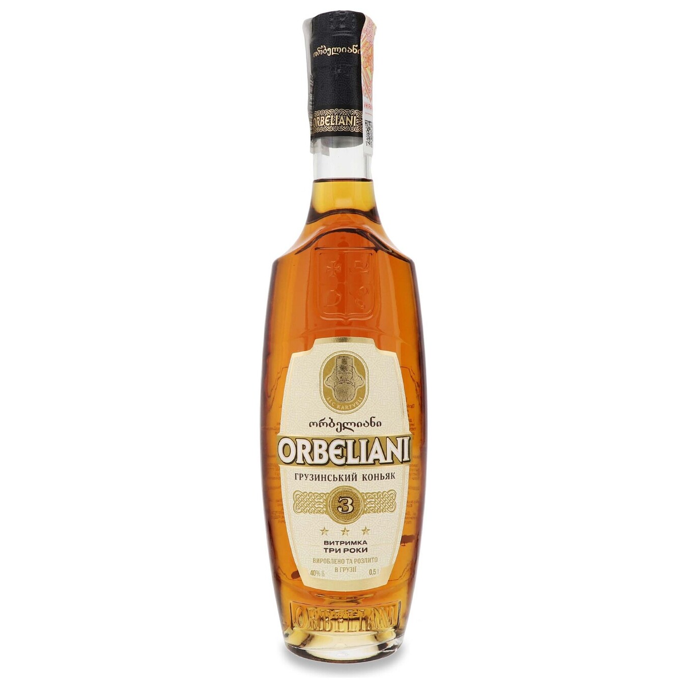 Cognac Orbeliani 3* 40% 0.5 l