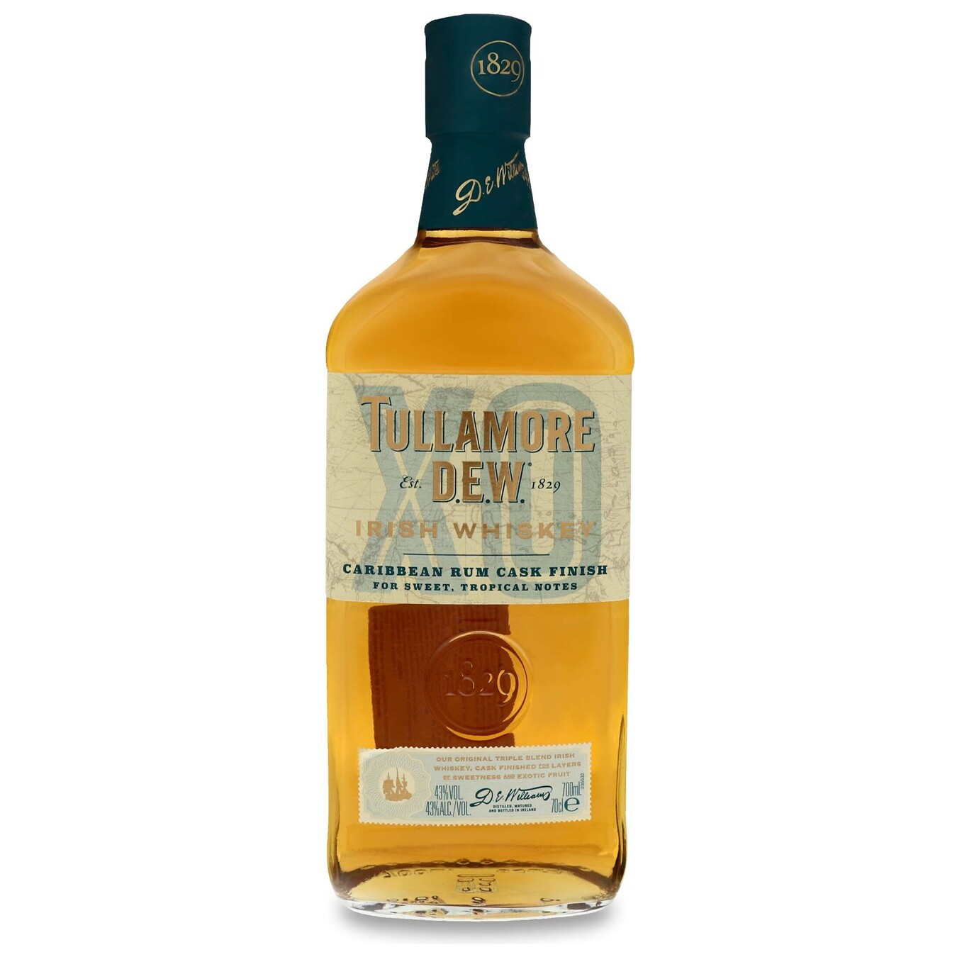 Tullamore Dew Whiskey Caribbean Rum Cask Finish 43% 0.7l