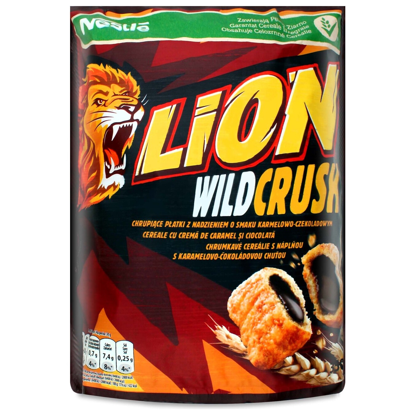 Сухий сніданок Nestle Lion Wildcrush подушечки 350г
