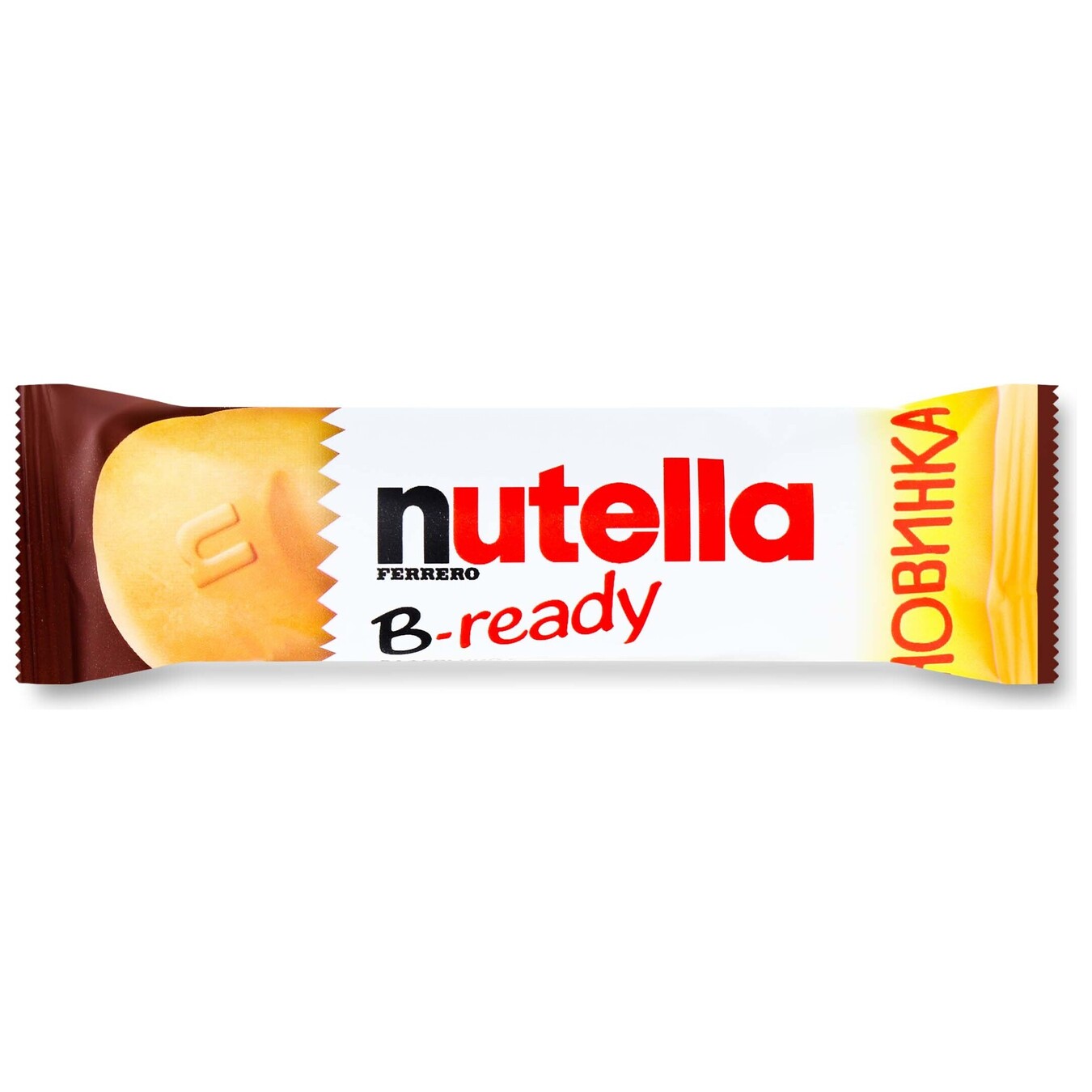 Nutella wafer bar with a filling of cocoa nut paste and wafer balls 22g