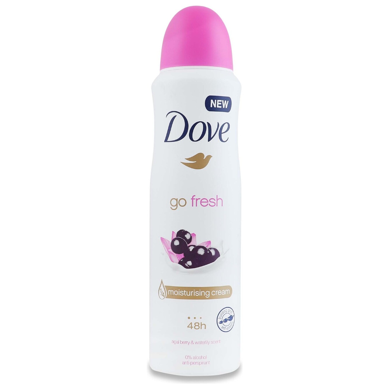 Антиперспирант-аэрозоль Dove ягоды асаи и водяная лилия 150мл
