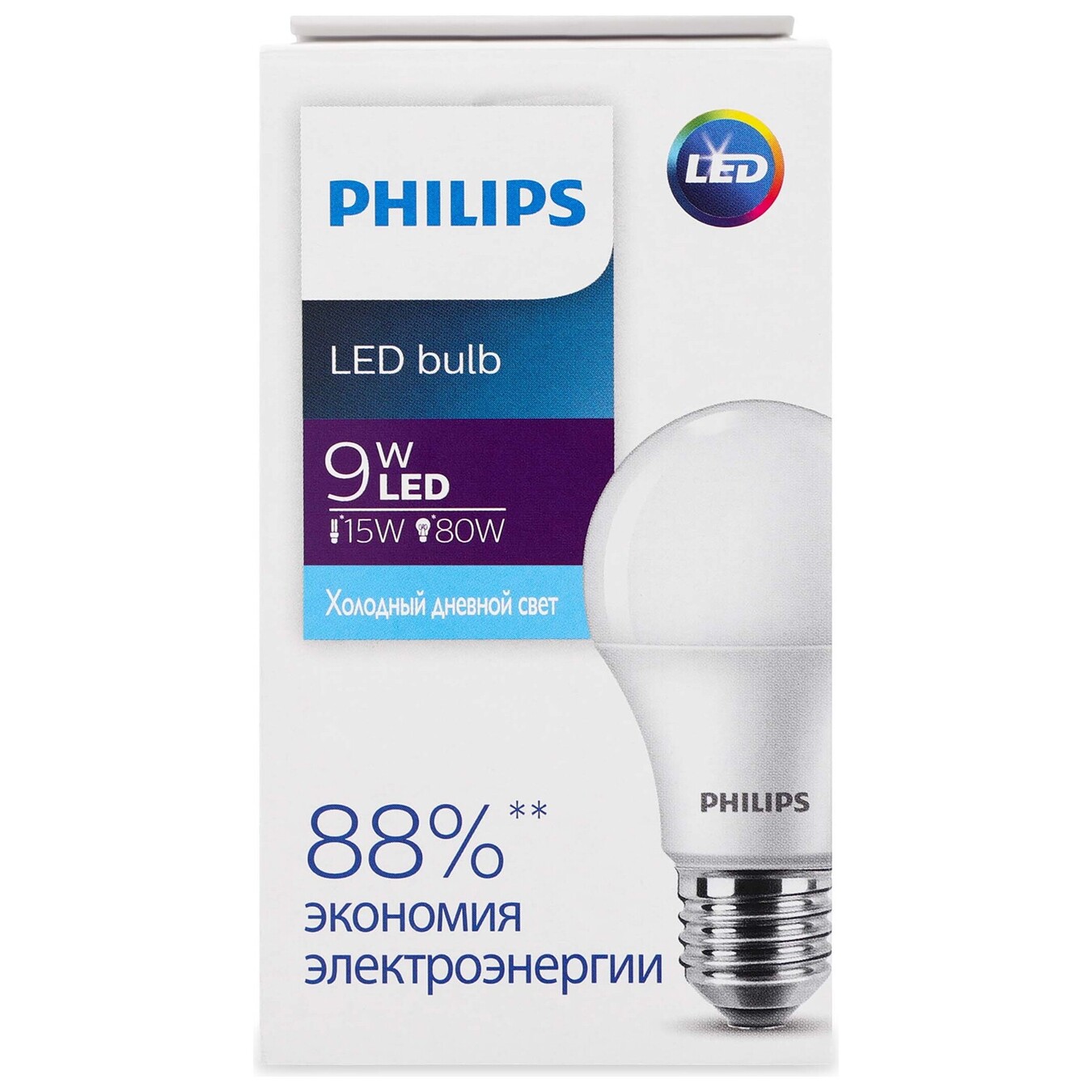 LED lamp Ecohome LED Bulb 9W E27 6500K 1PF/20RCA