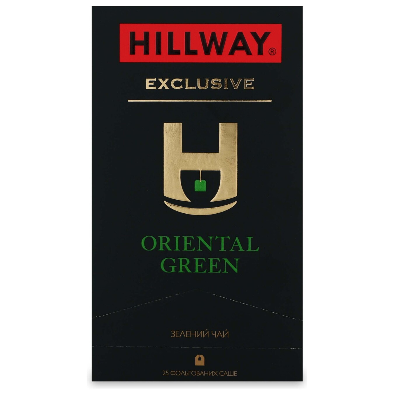 Oriental Green Exclusive Hillway green tea in an individual sachet 2*25g