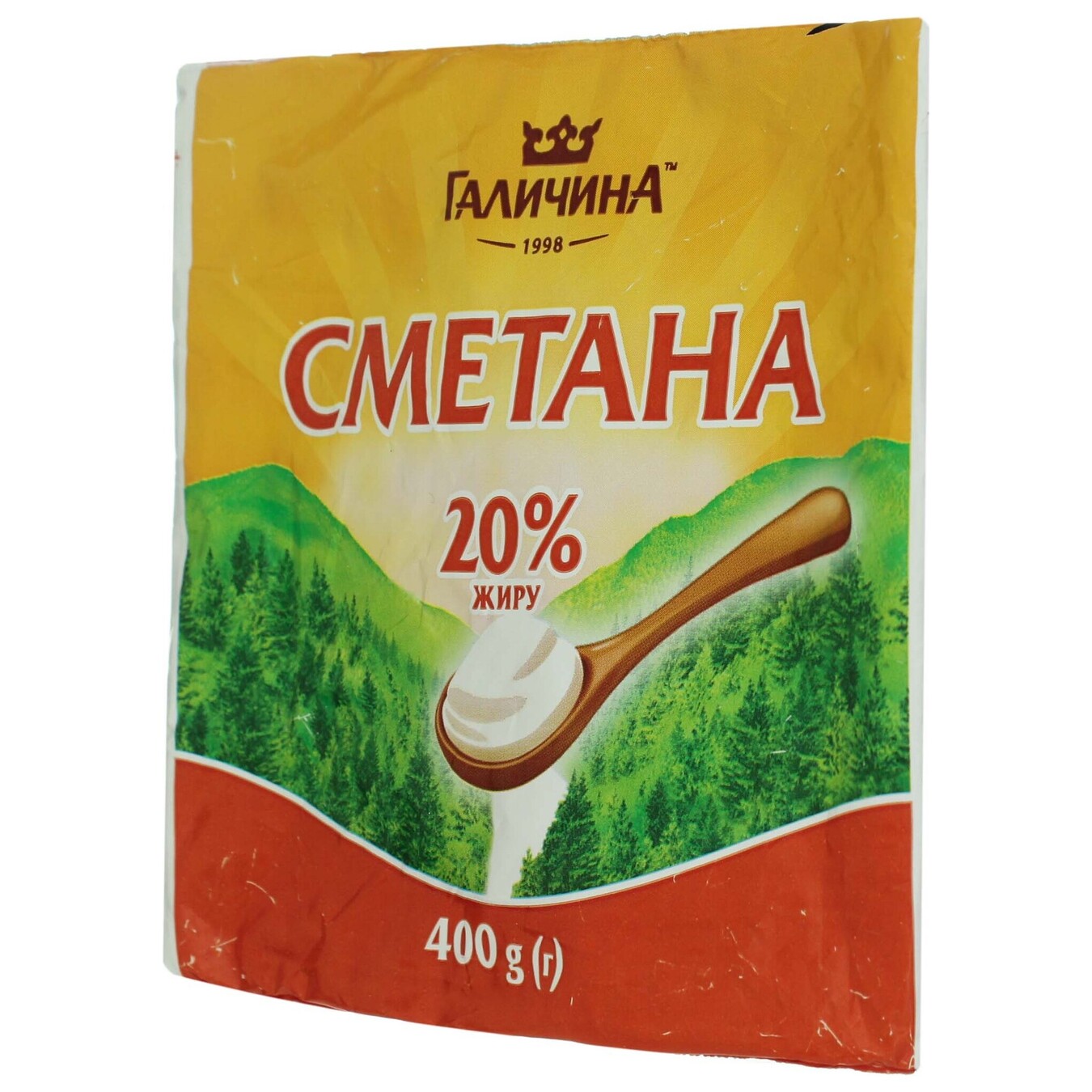 Halychanska Sour cream 20% 370g 2