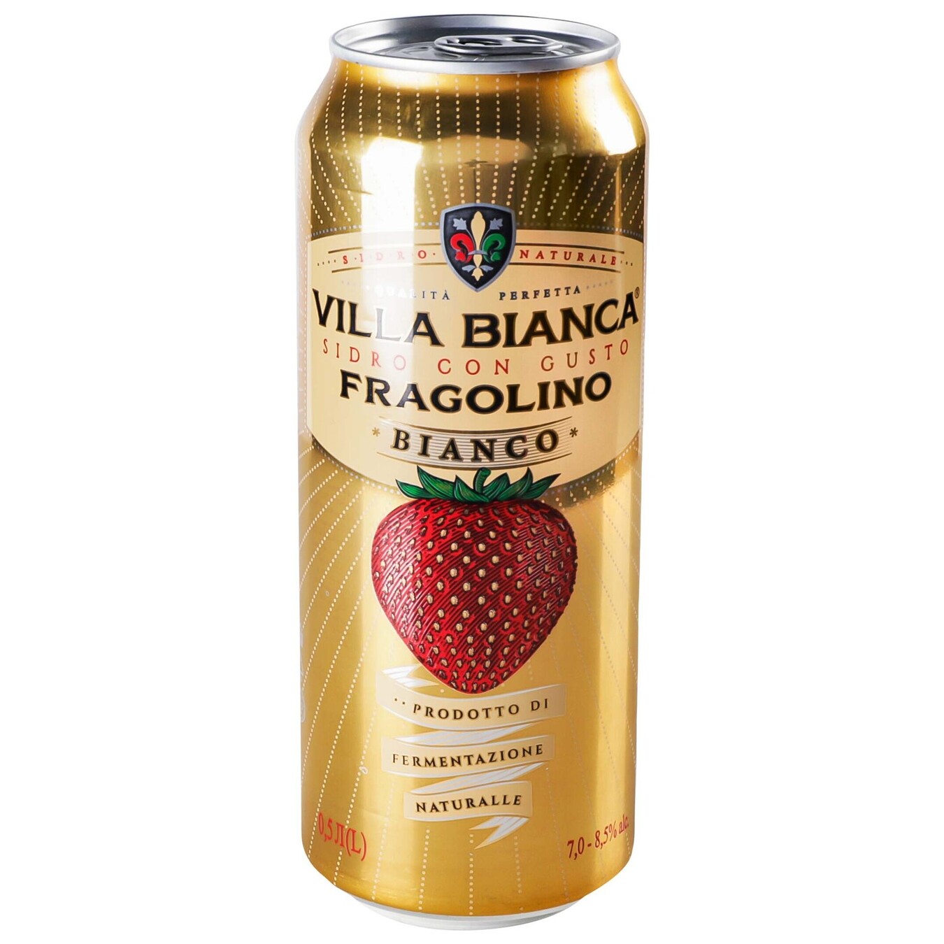 Сидр Villa Bianca Fragolino Bianco 7-8,5% 0,5л 2