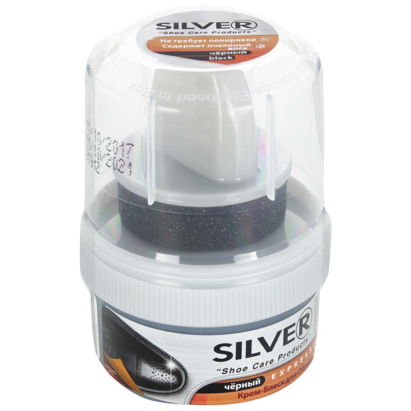 Cream-shine Silver Standart for shoes black 60ml 2