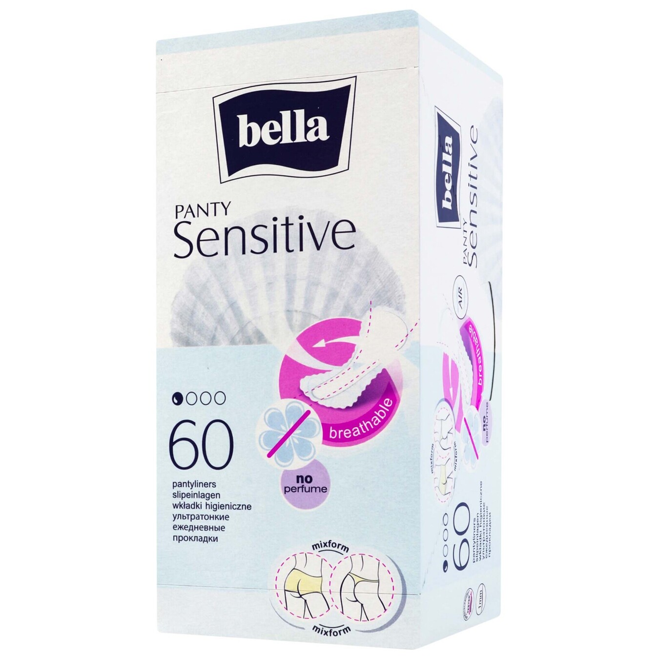 Прокладки щоденні Bella Panty Sensitive 50+10шт 2