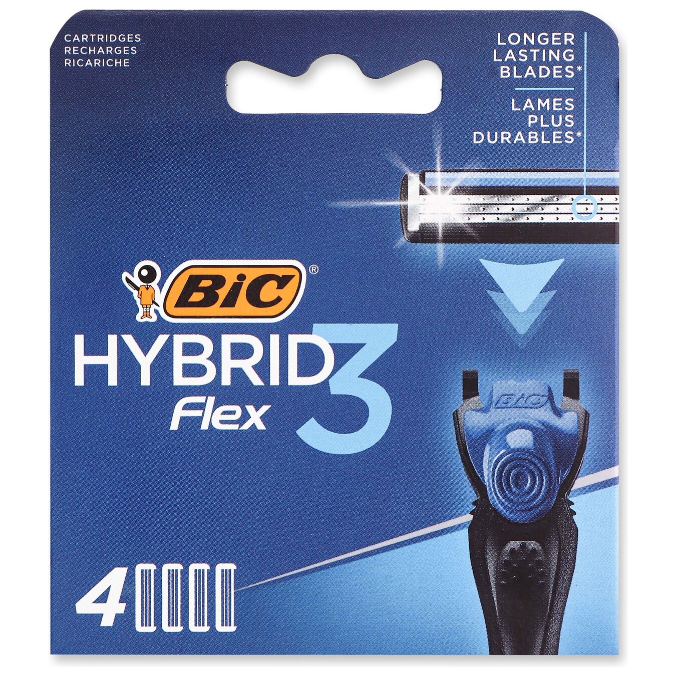 Cartridge for shaving BIC Hybrid 3 Flex 4pcs