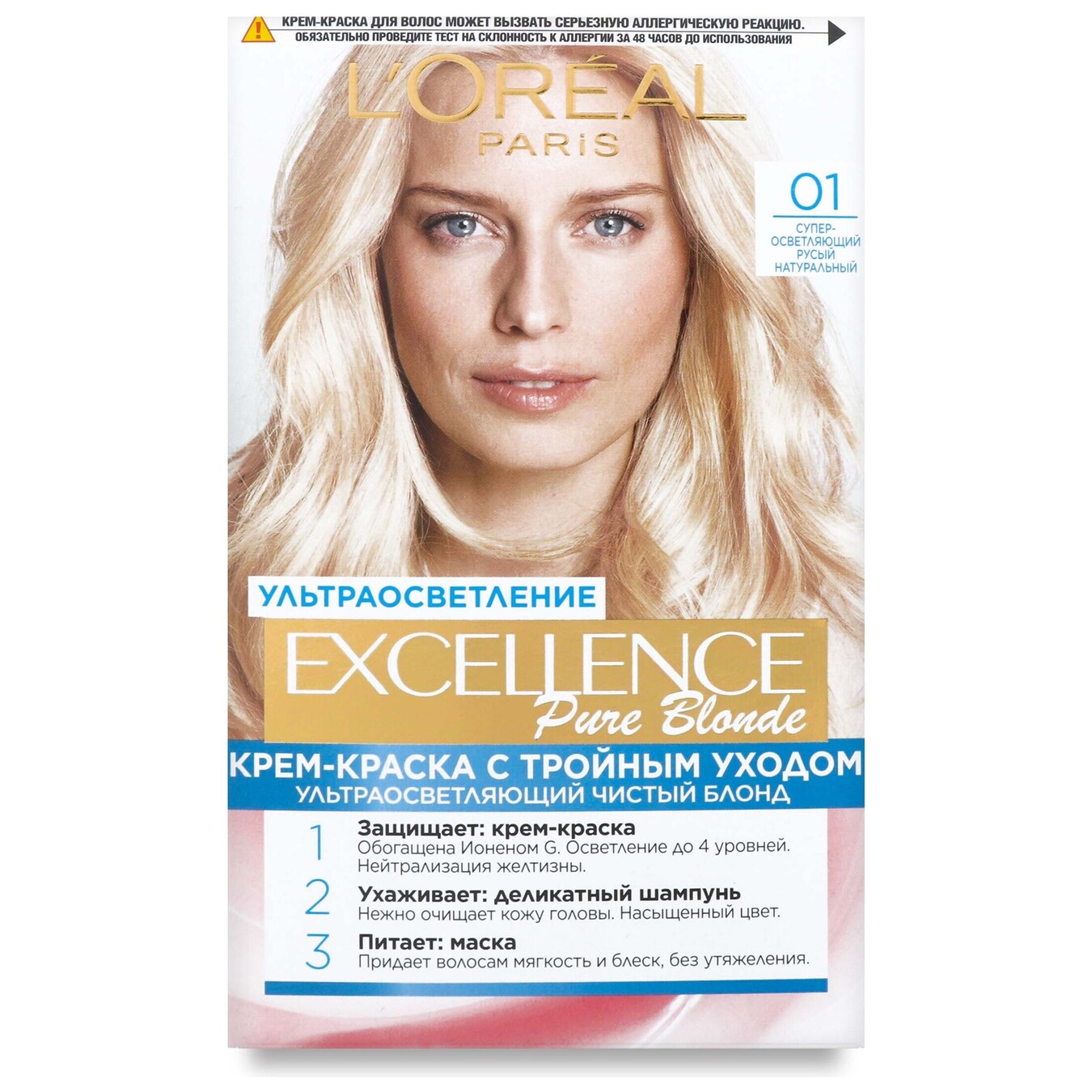 Hair dye Loreal Excellence blonde 01 natural blonde