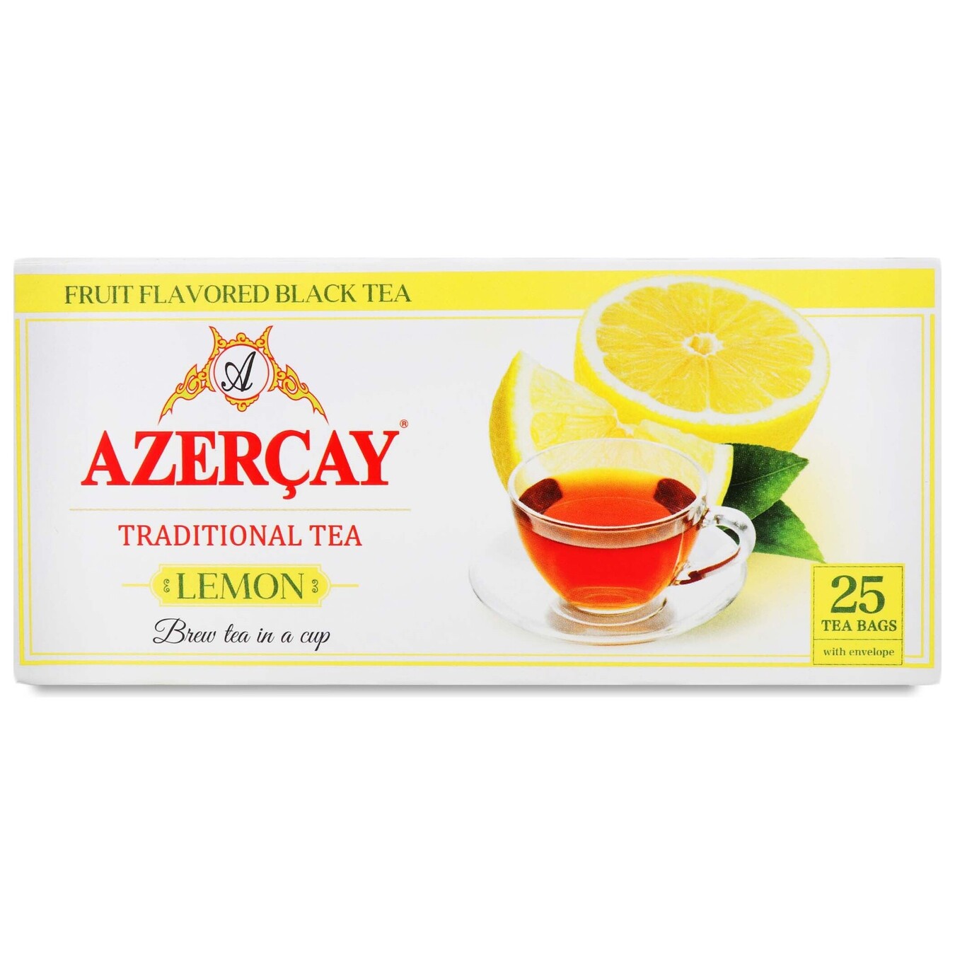 Чай чорний Azercay з ароматом лимону 1,8г 25шт,