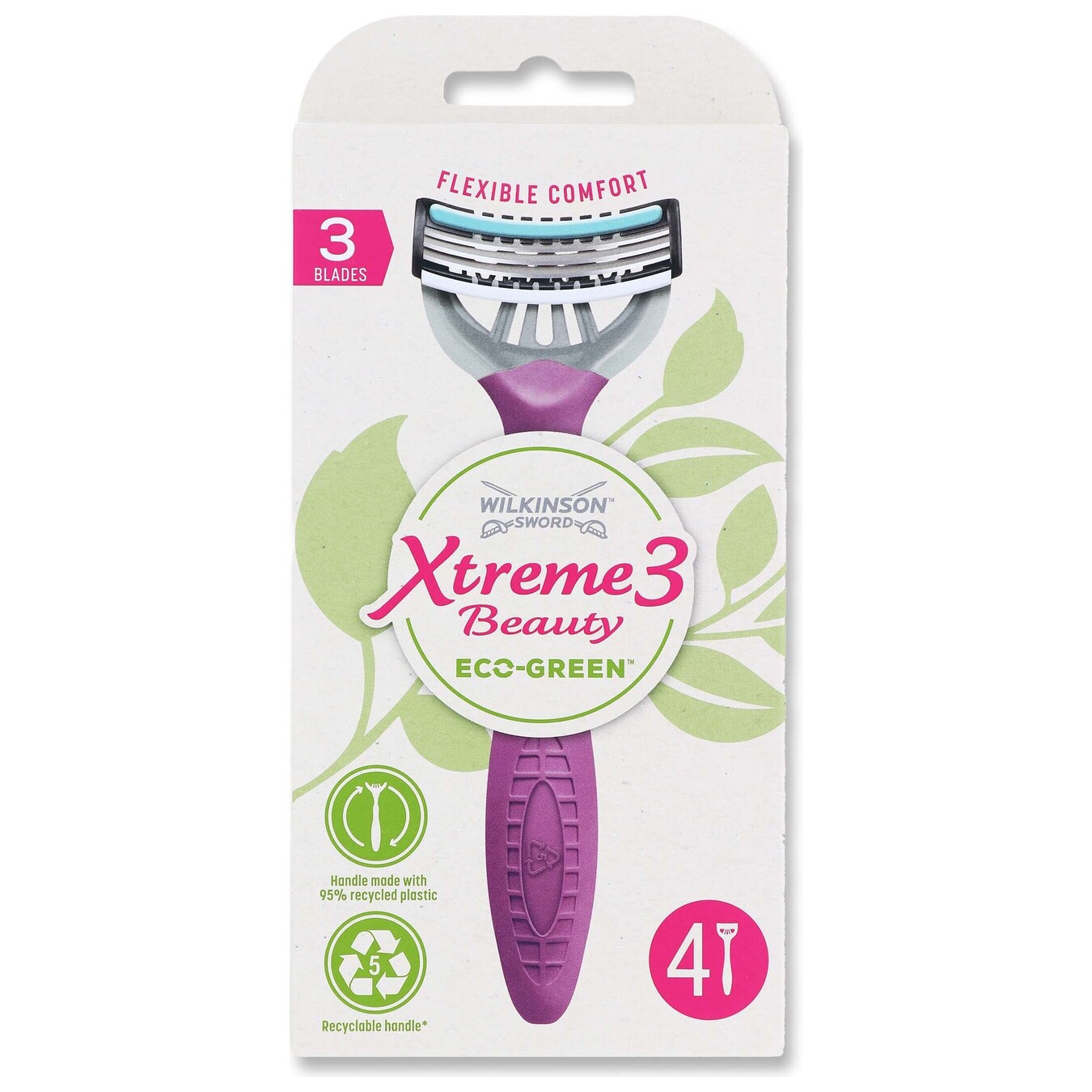 Бритва WS Xtreme3 Beauty Eco Green 4шт