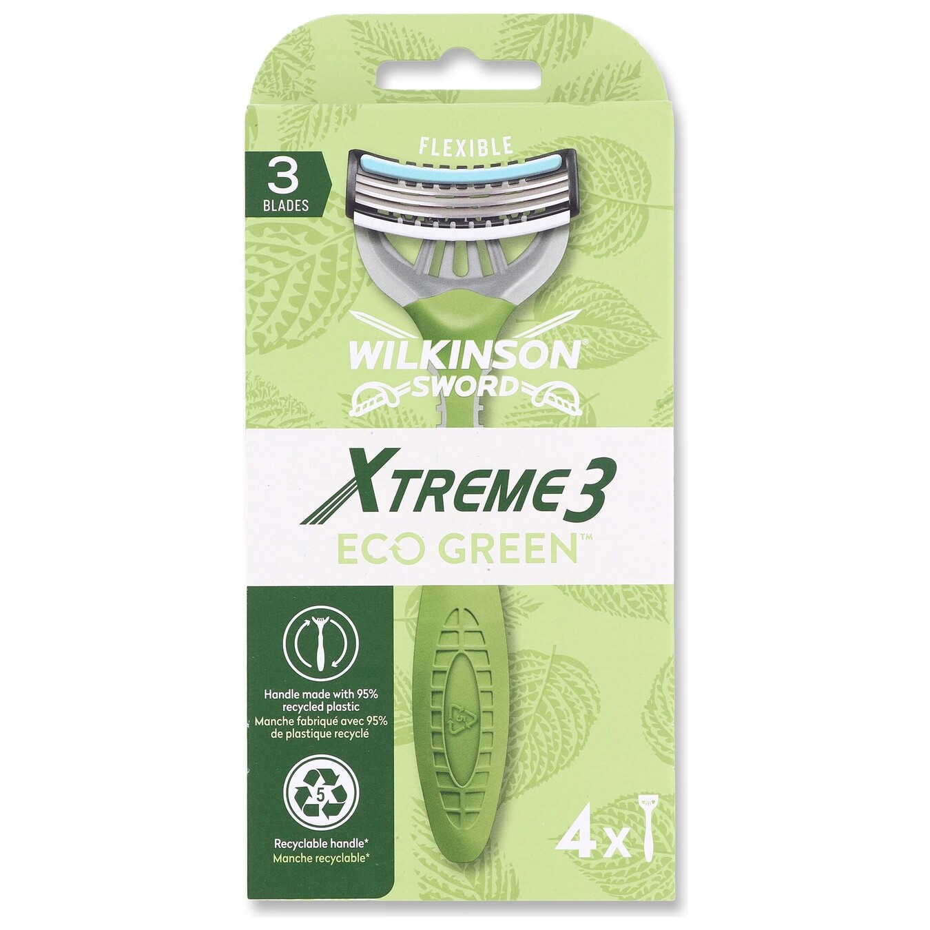 Бритва WS Xtreme3 Sens. Eco Green 4шт