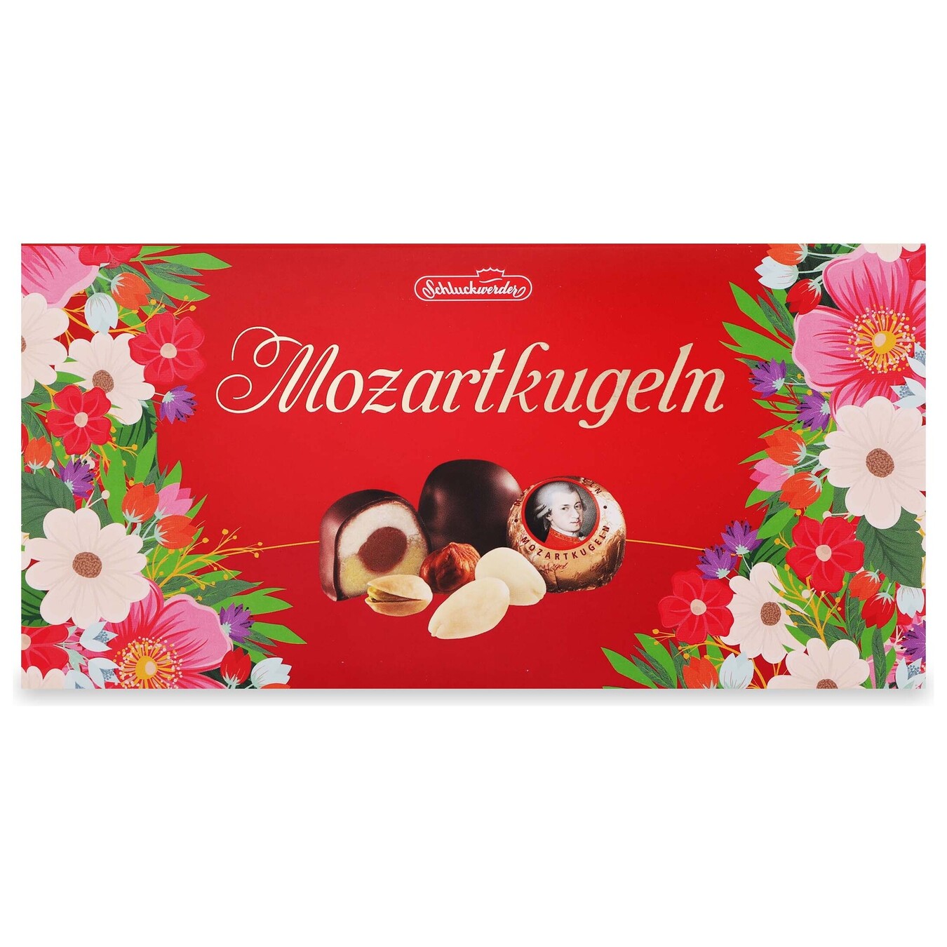 Schluckwerder Mozartkugeln Pistachio Marzipan in Chocolate 200g