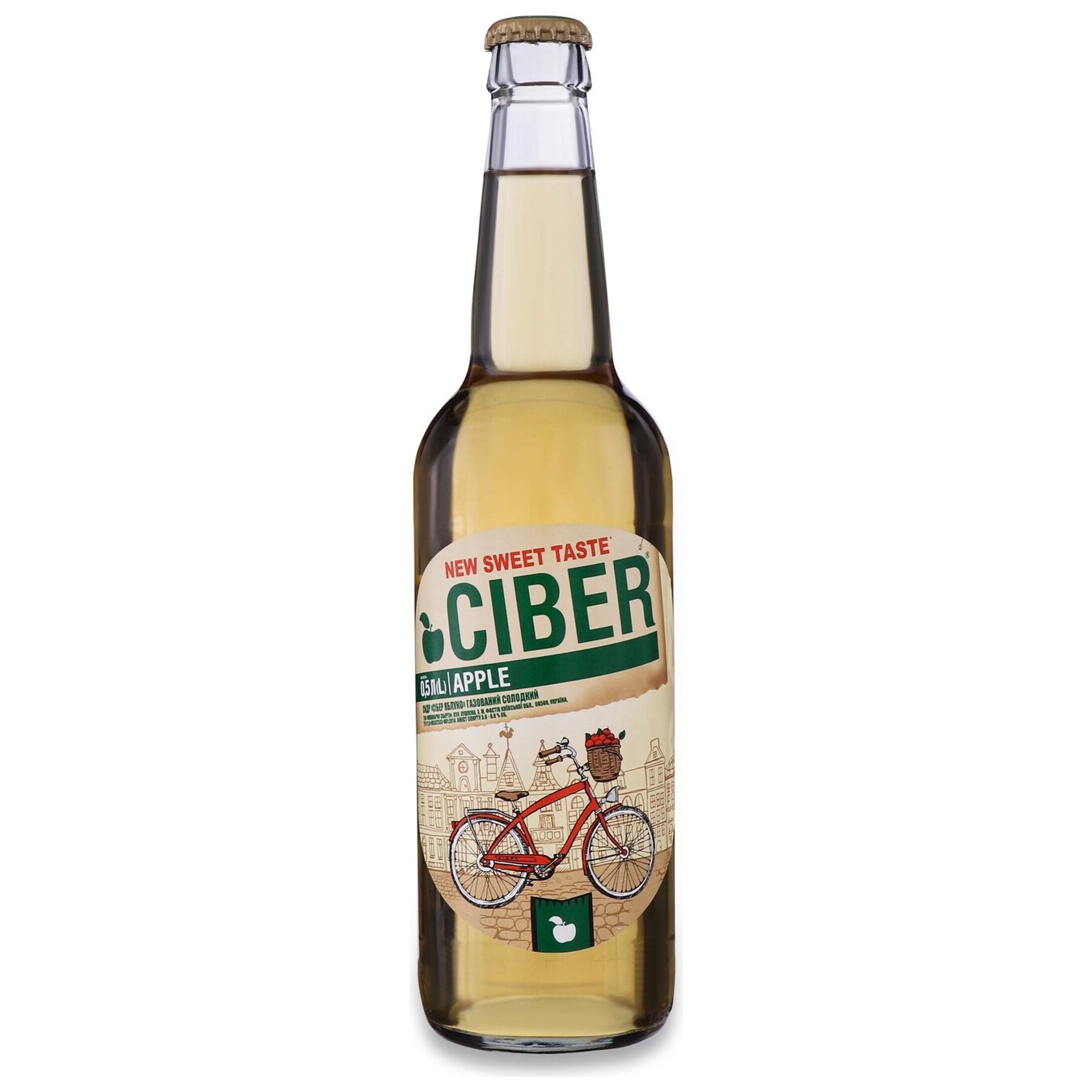 Cider Obolon Ciber Apple semi-sweet 5-6% 0.5 l