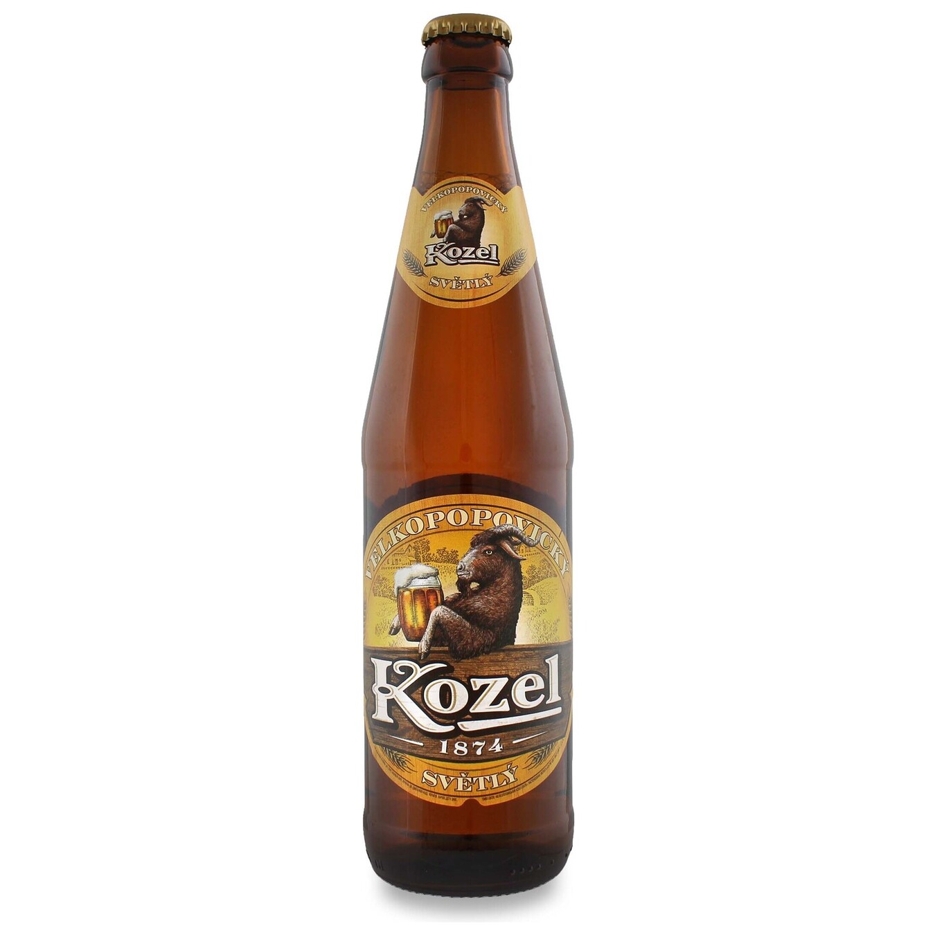 Пиво Velkopopovicky Kozel Svetly 4,0% 0,45л