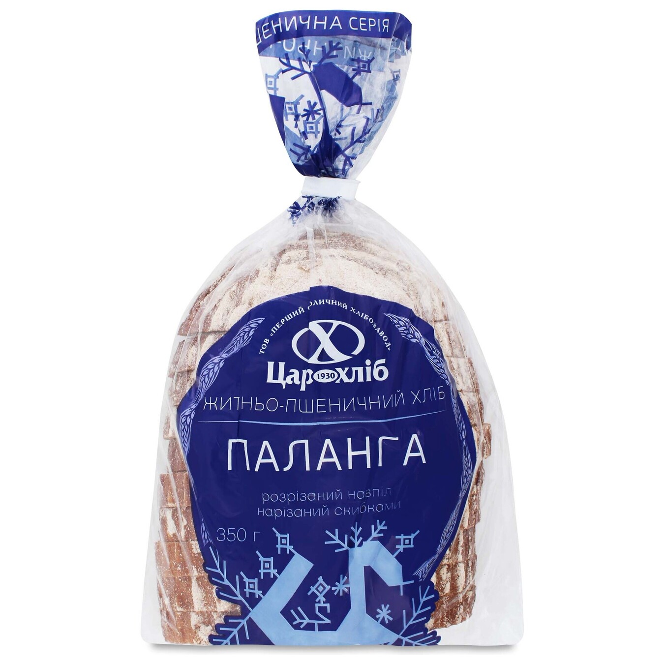 Хліб Цар Хліб Паланга половинка нарізаний 350г