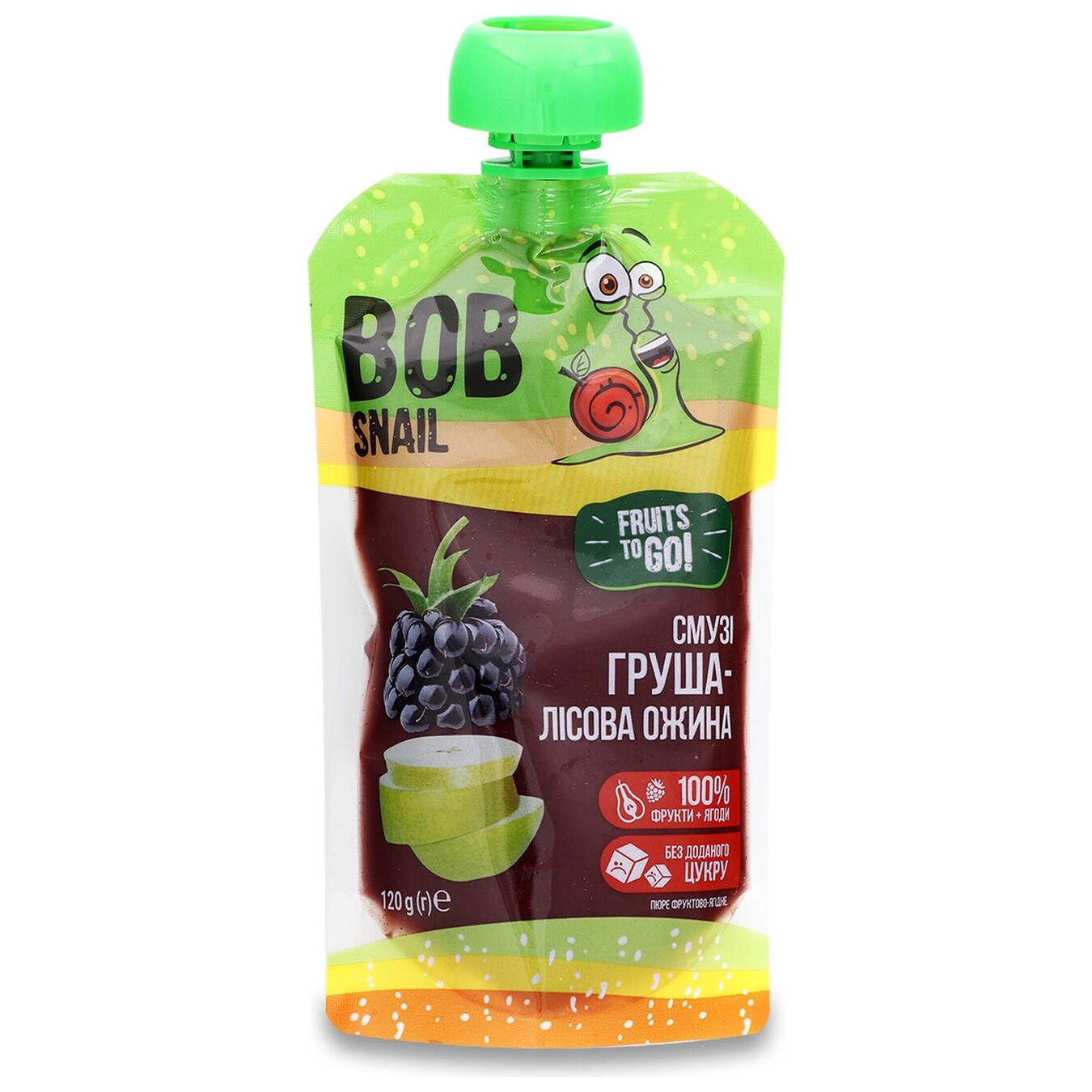 Bob Snail fruit puree Smoothies Pear-Forest Blackberry pasteurized 120 g