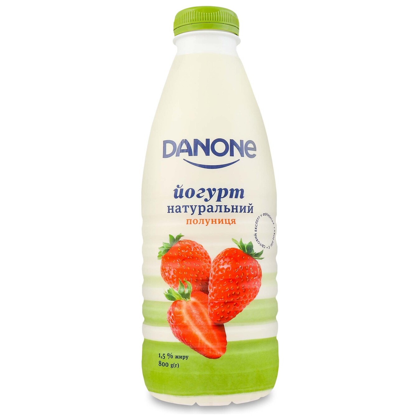Йогурт Danone полуниця питний 1,5% пет 800г