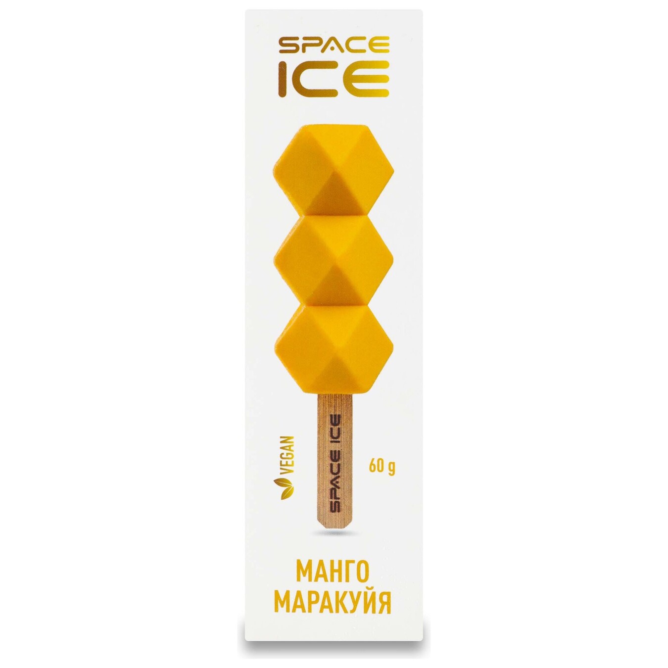 Морозиво Space Ice Vegan манго-маракуя 60г