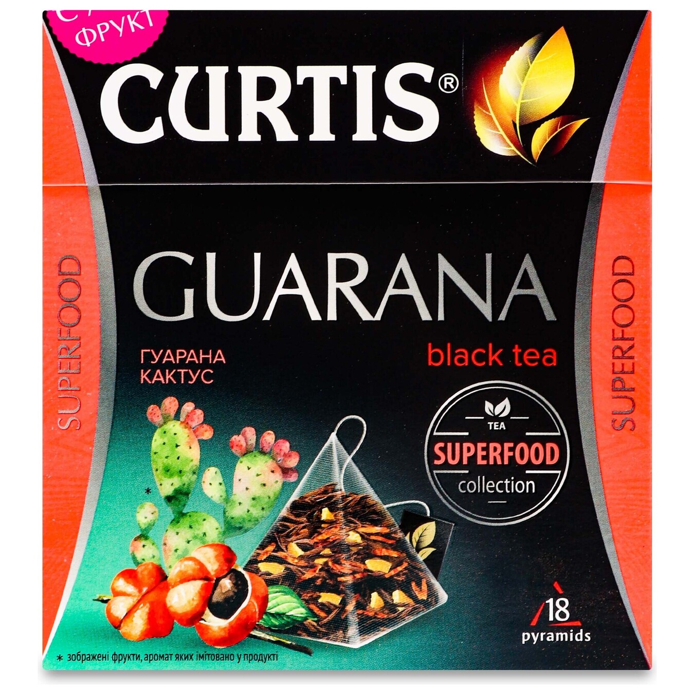 Чай черный Guarana Black Tea Curtis 18*1,8г