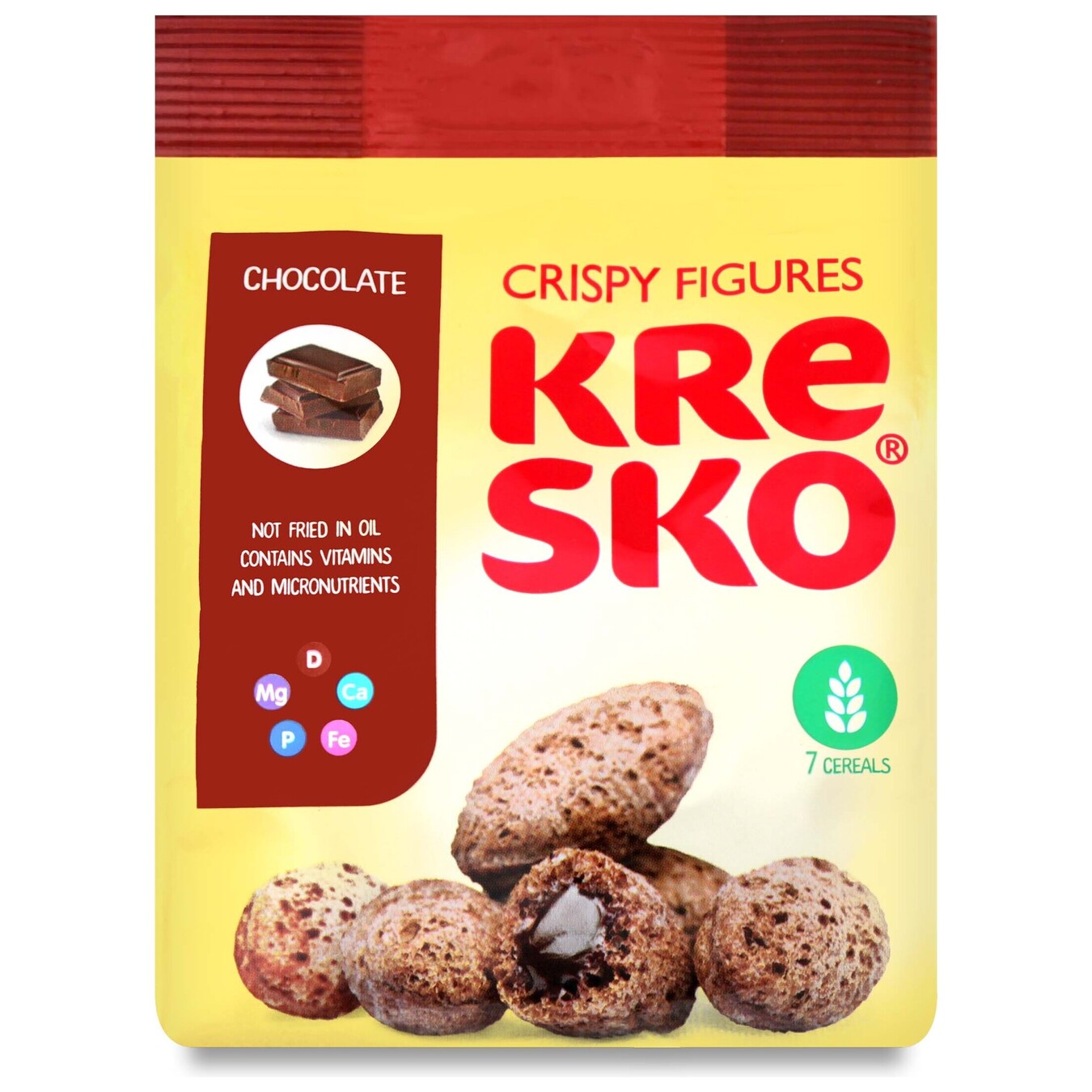 Печенье хрустящие фигурки АВК Kresko шоколадный вкус 74г