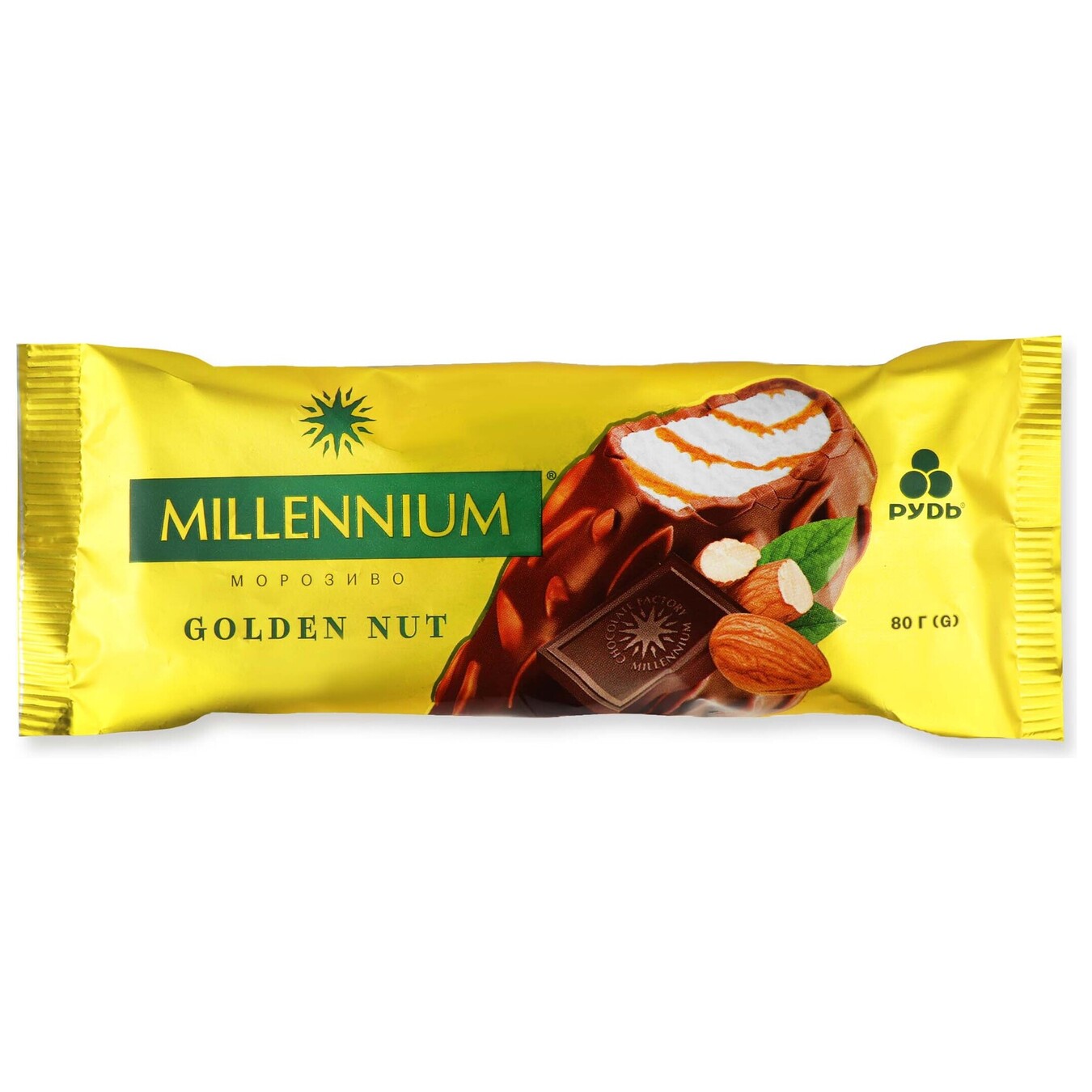Морозиво Millennium Golden Nut 80г