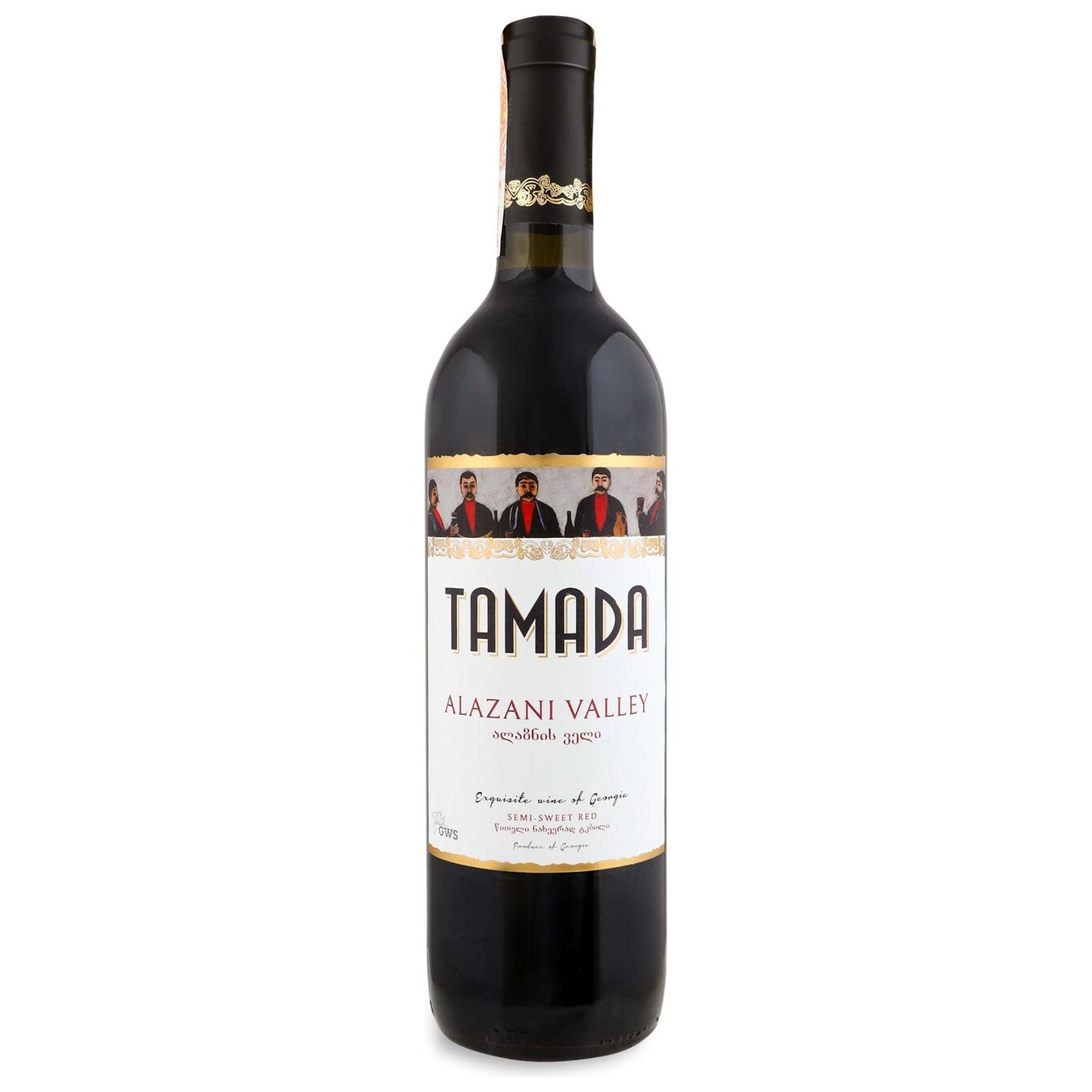 Вино GWS Tamada Алазанська долина червоне напівсолодке 12% 0,75л