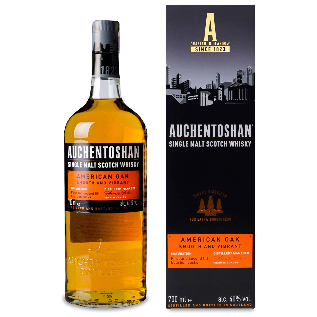 Whiskey Auchentoshan American Oak 8 Y.O 0.7l 40%
