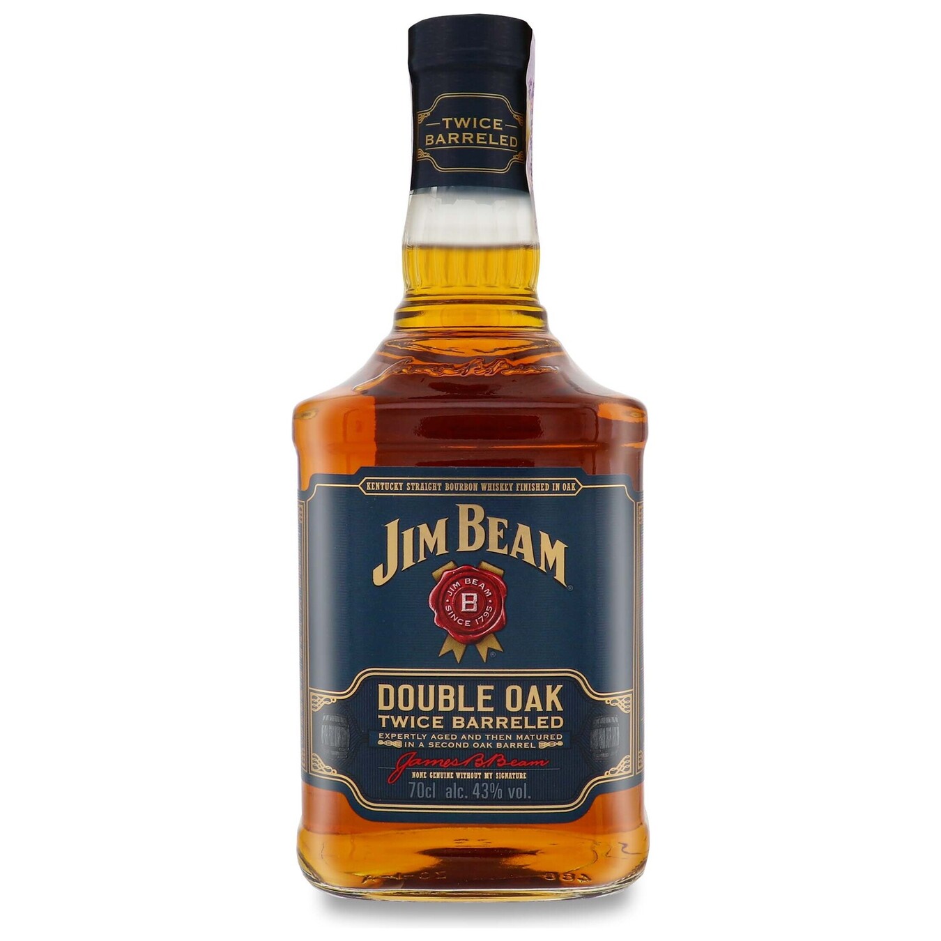 Bourbon whiskey Jim Beam Double Oak 43% 0.7 l