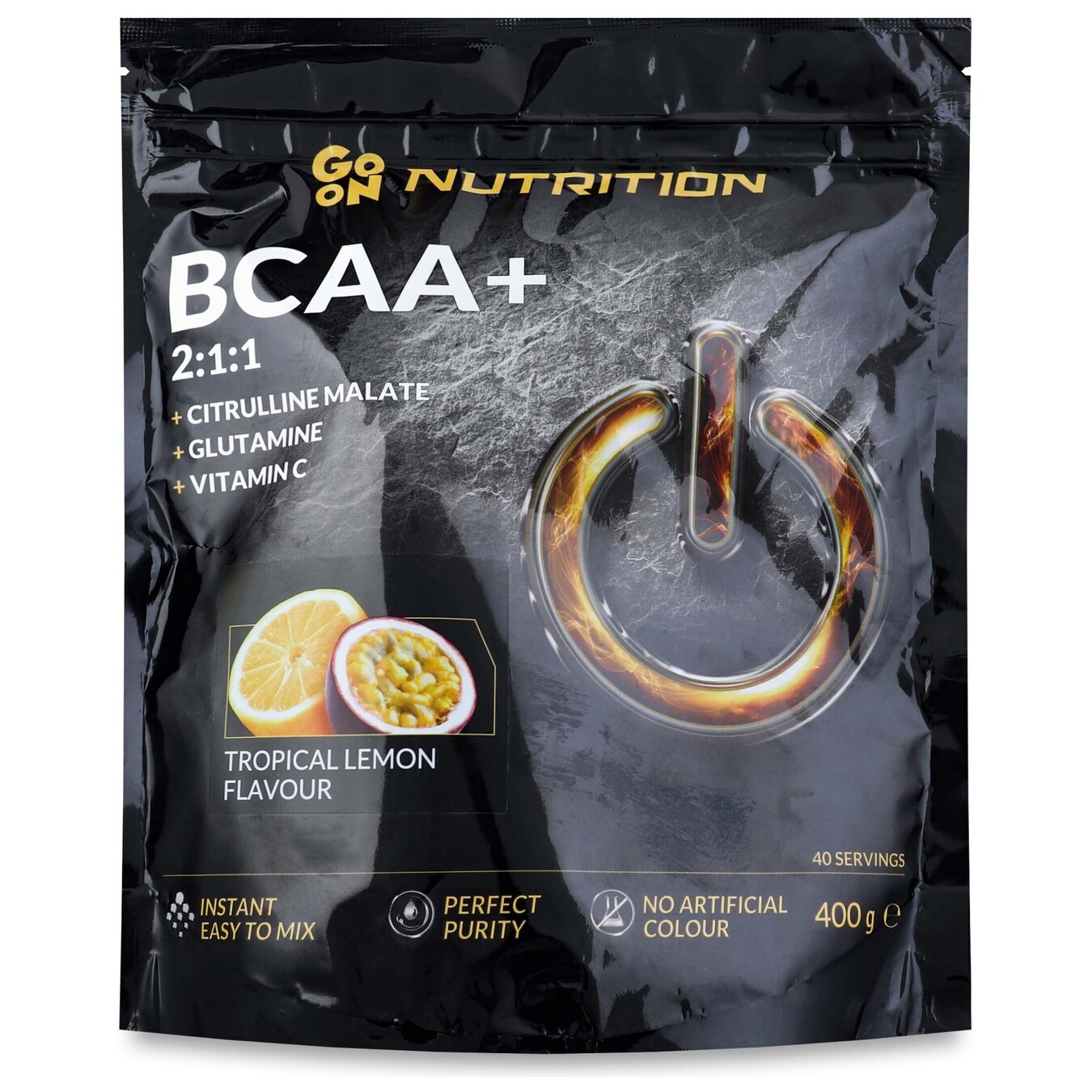 Комплекс BCAA Go On Nutrition амінокислотний Тропічний Лимон 400г