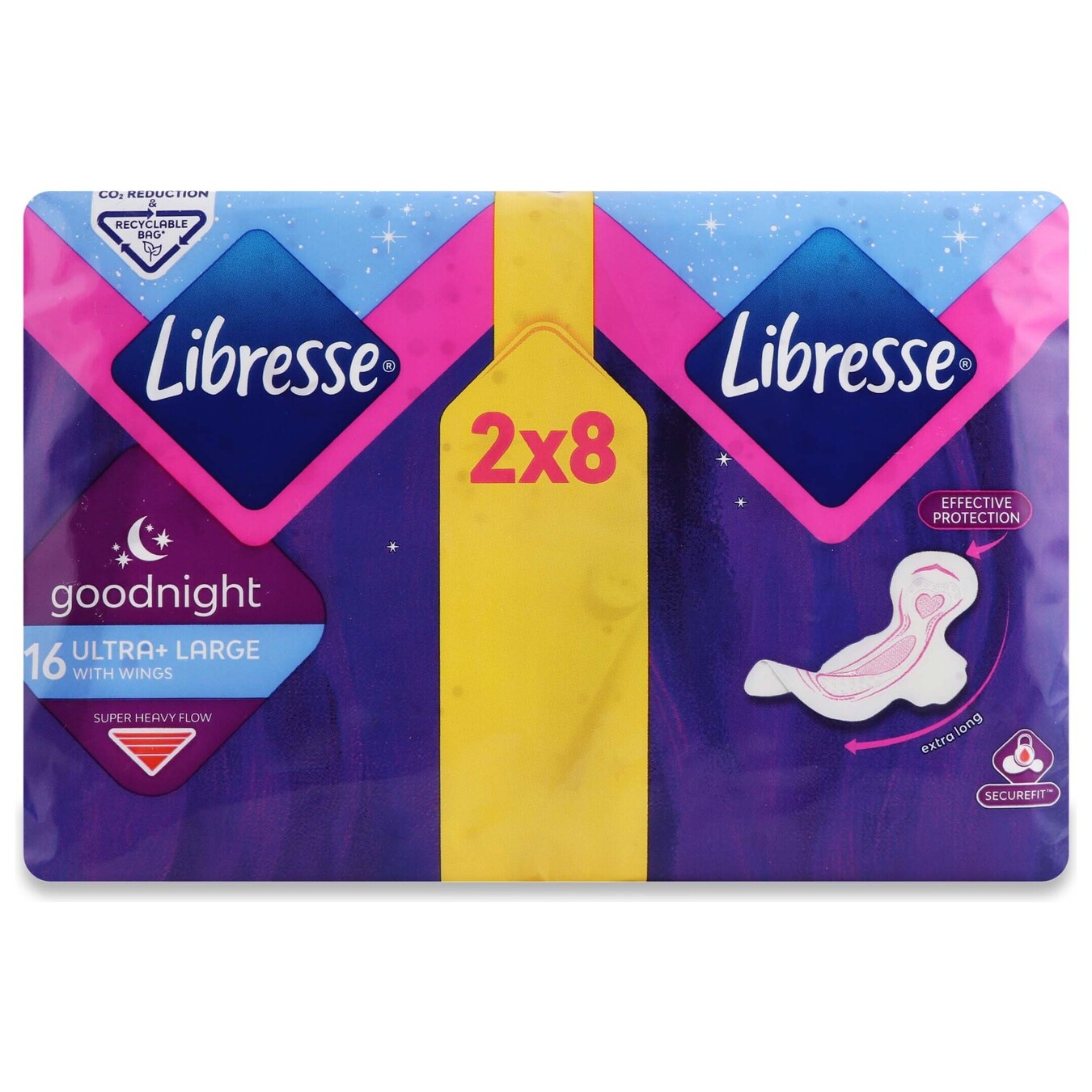 Hygienic pads Libresse Ultra Goodnight soft 16 pcs