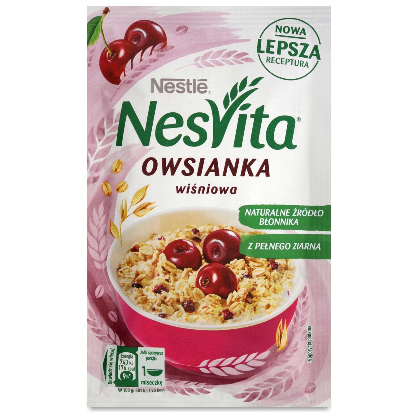 Каша Nestle с кусочками вишни несвет 45г