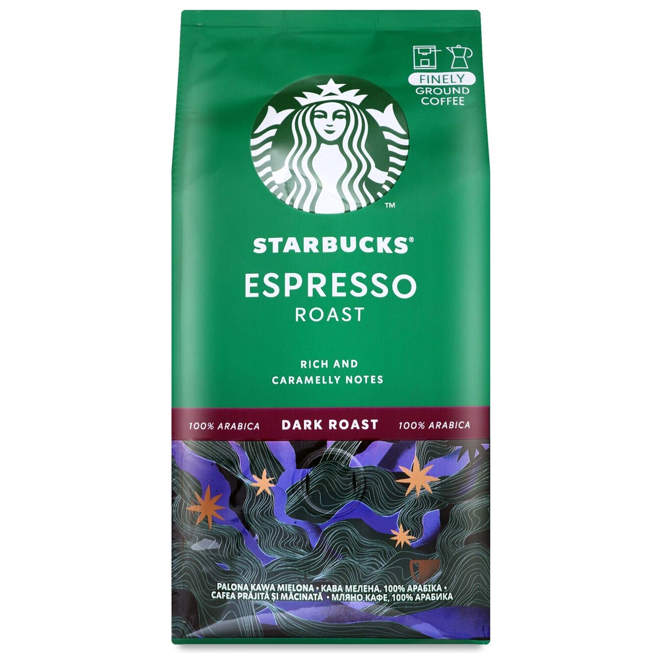 Кава Starbucks Espresso Roast меленa 200г
