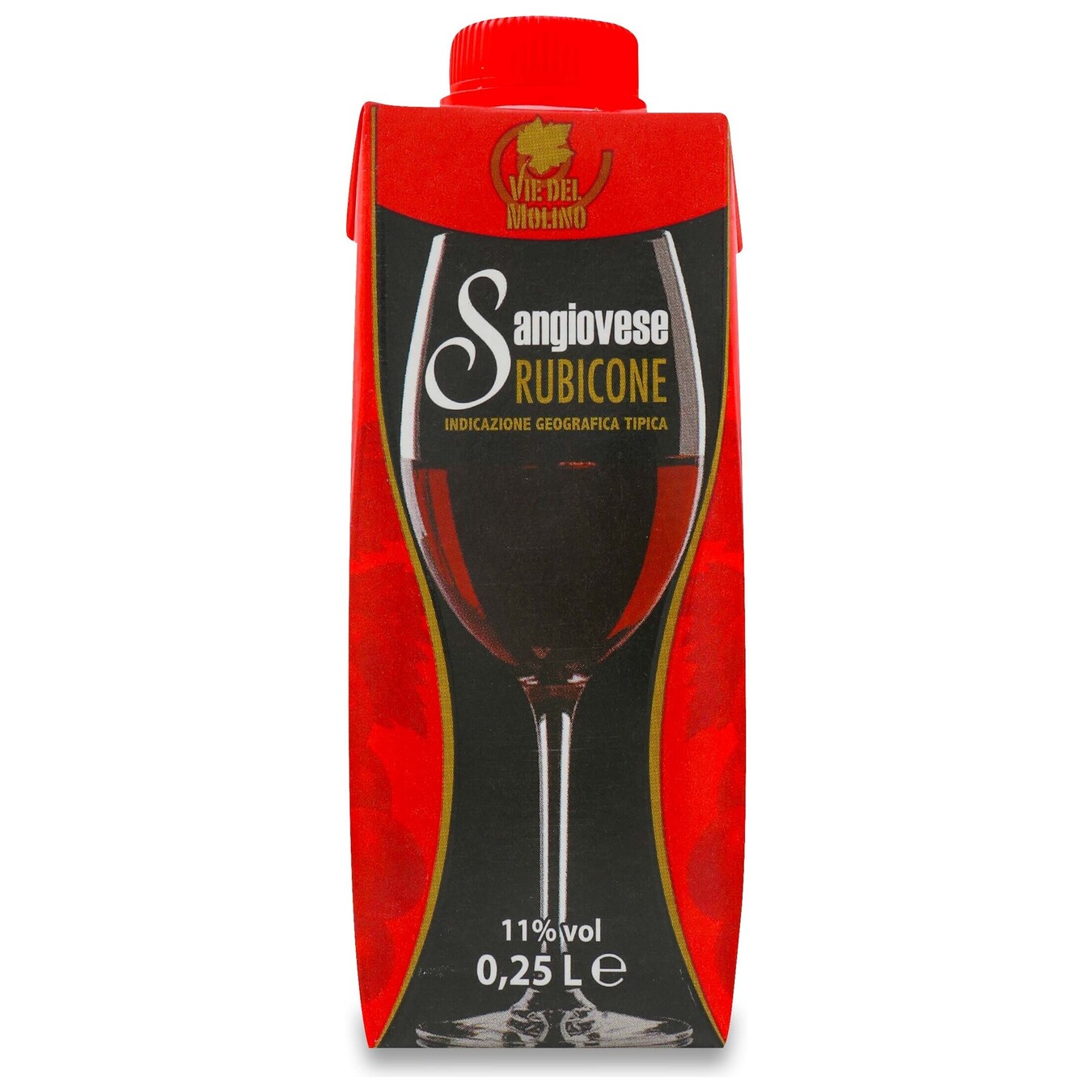 Вино Sangiovese Rubicone красное сухое 11% 0,25л